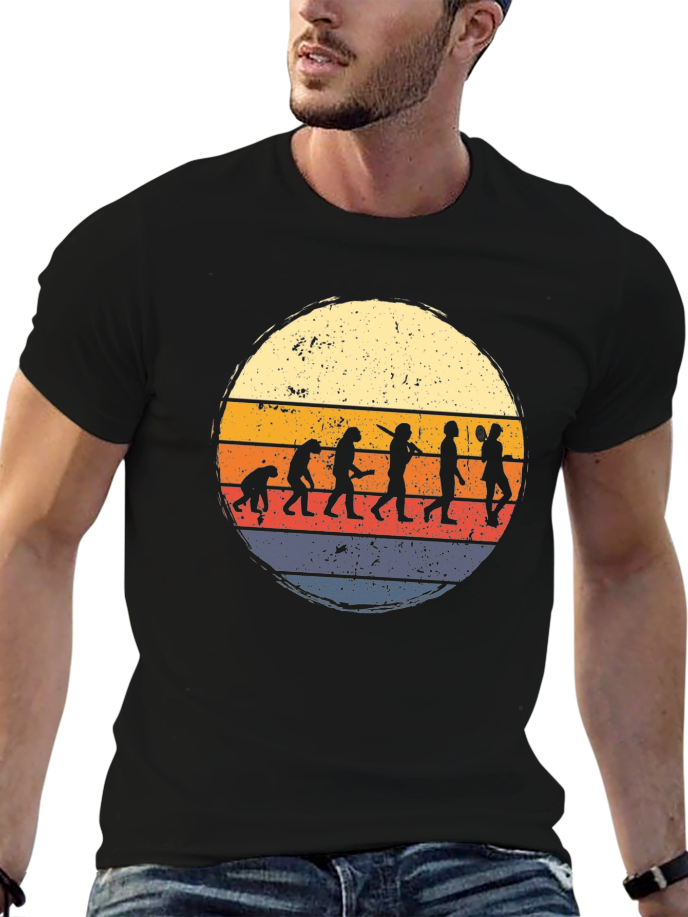 Evolution of Disc Golf Retro Style T-Shirt