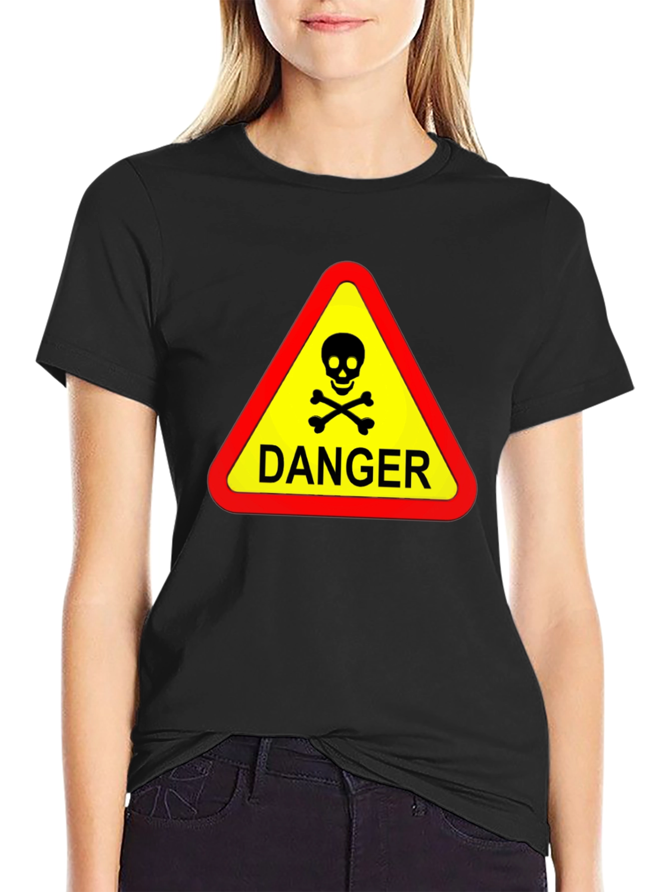 Danger Skull & Crossbones Graphic T-Shirt