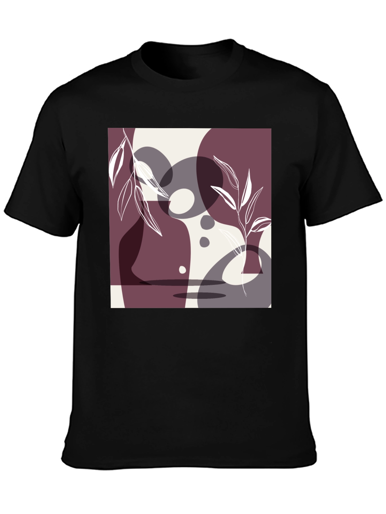 Abstract Art Black T-Shirt