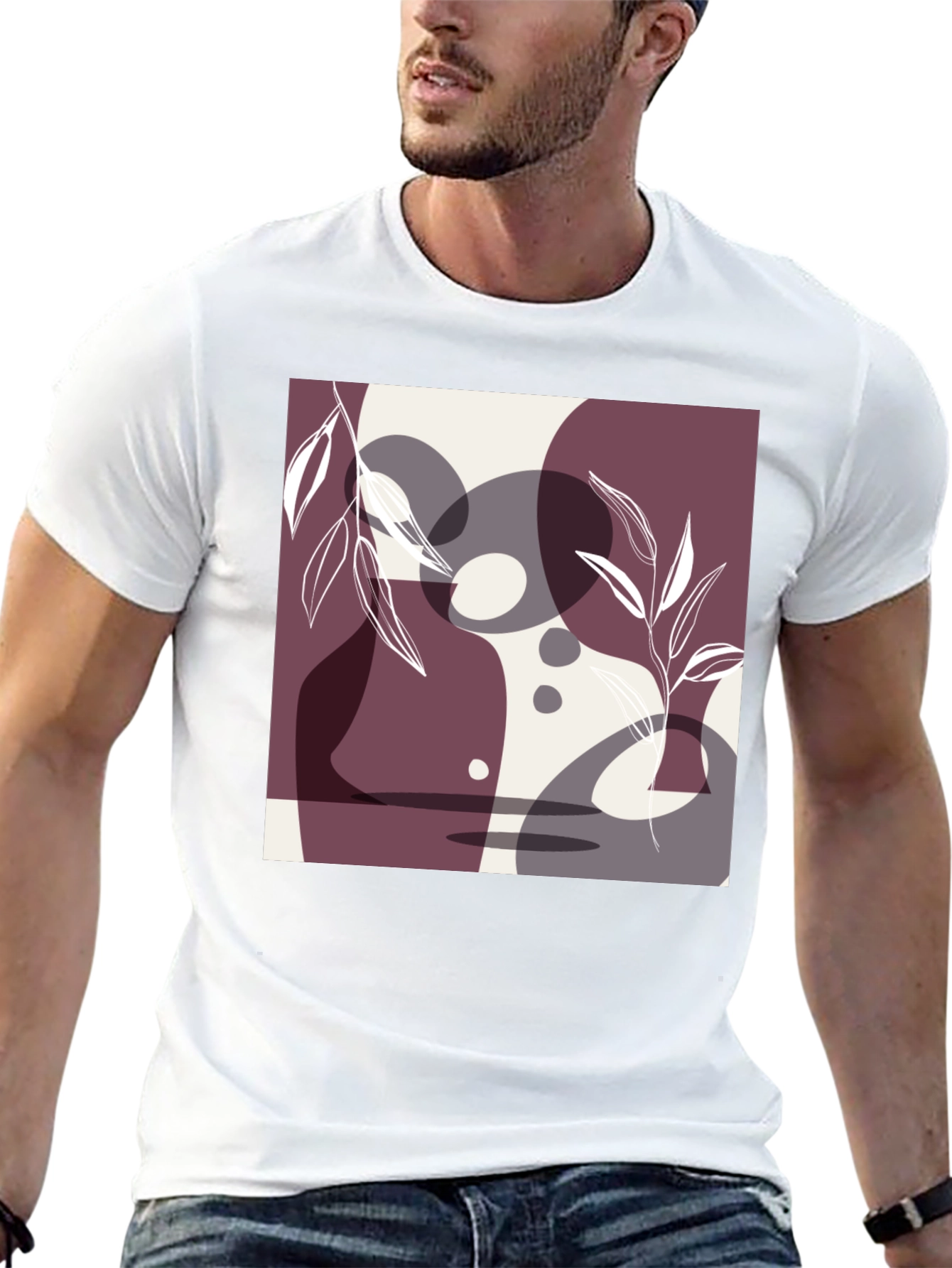 Abstract Art Black T-Shirt