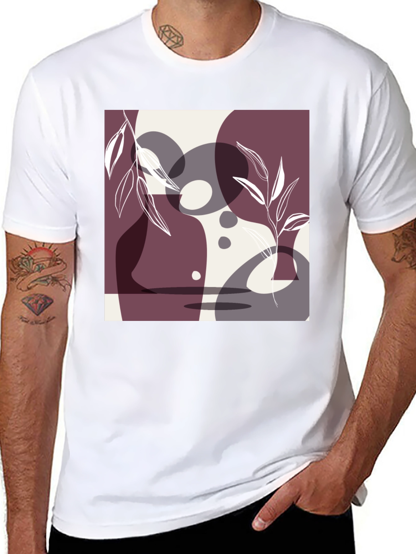 Abstract Art Black T-Shirt