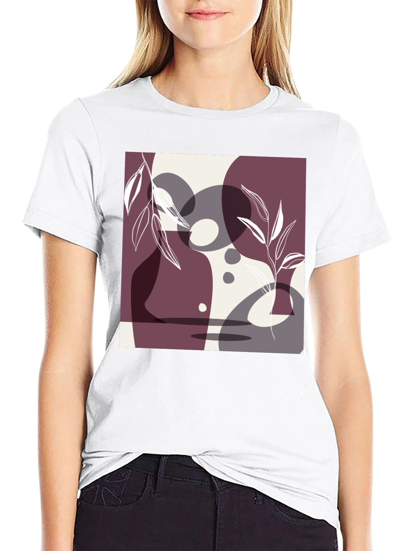 Abstract Art Black T-Shirt