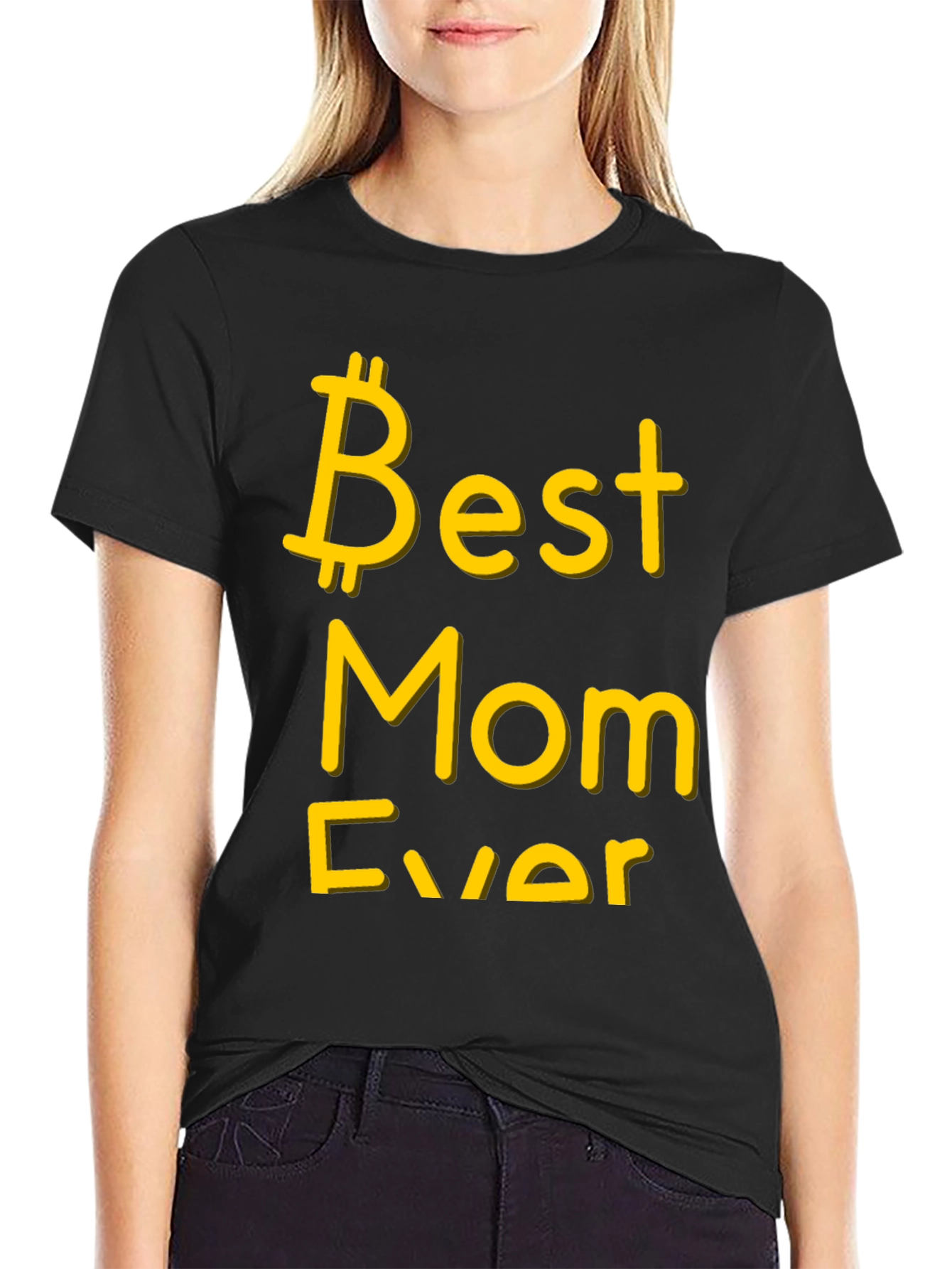Best Mom Ever Black Graphic Tee
