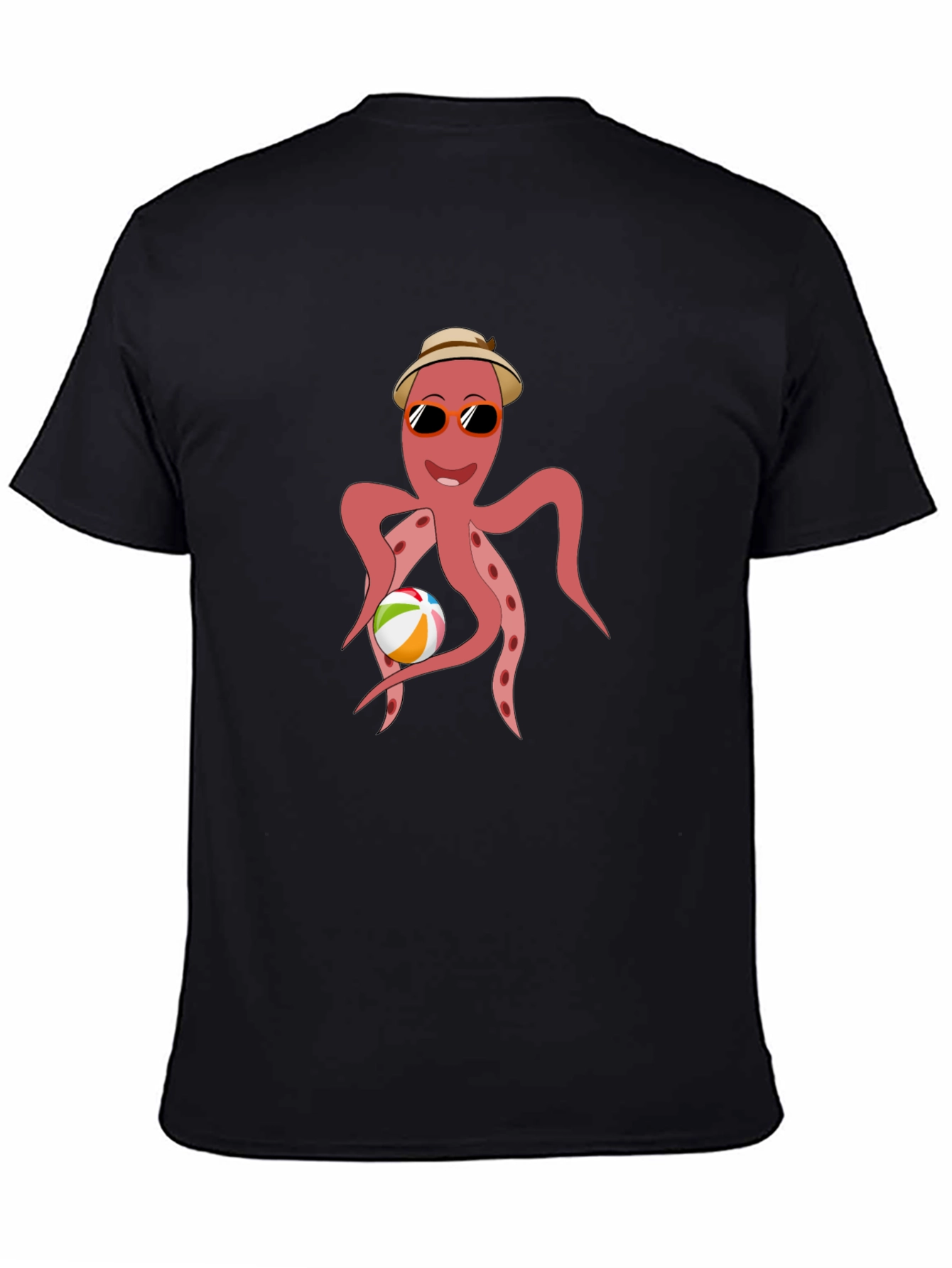 Cool Octopus Graphic Tee - Summer Beach Vibes