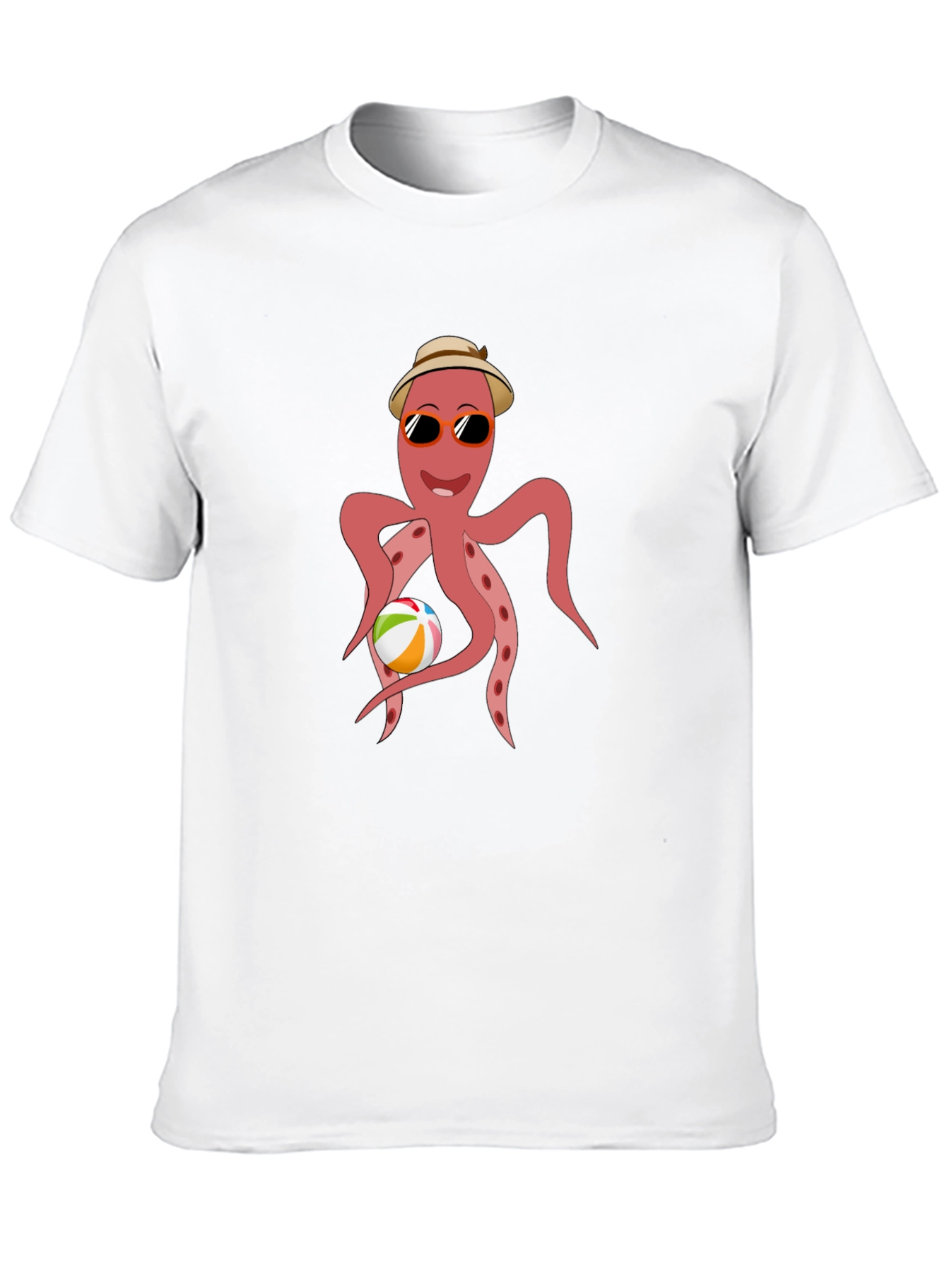 Cool Octopus Graphic Tee - Summer Beach Vibes