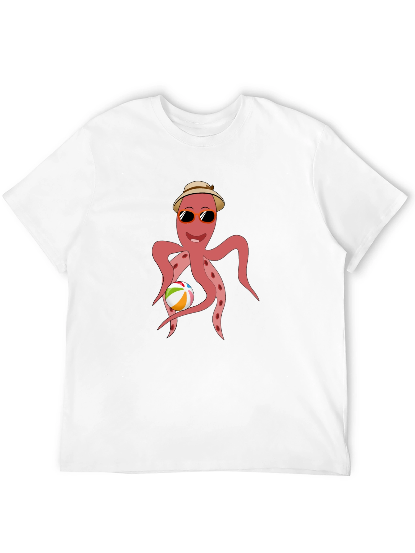Cool Octopus Graphic Tee - Summer Beach Vibes