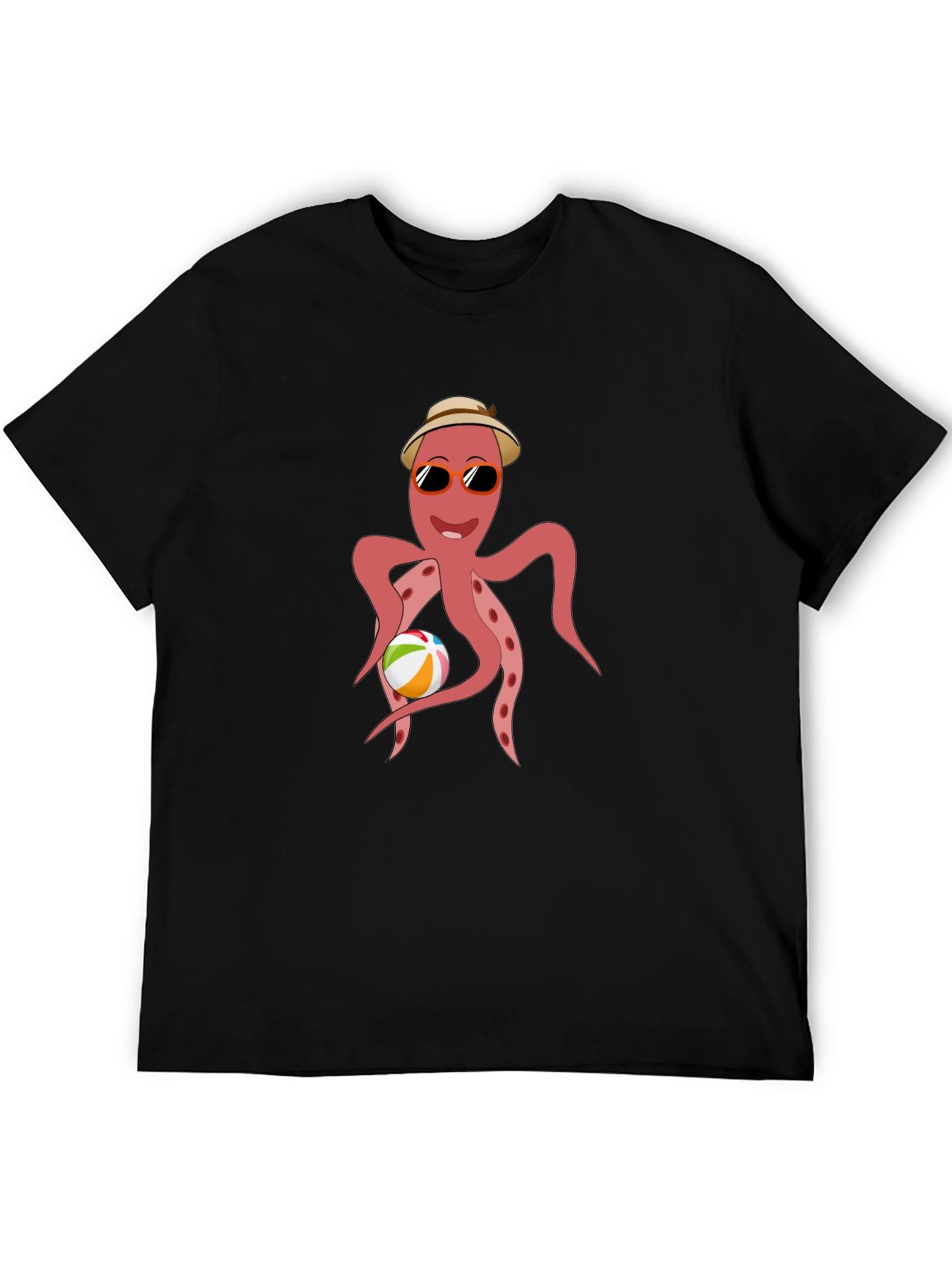 Cool Octopus Graphic Tee - Summer Beach Vibes