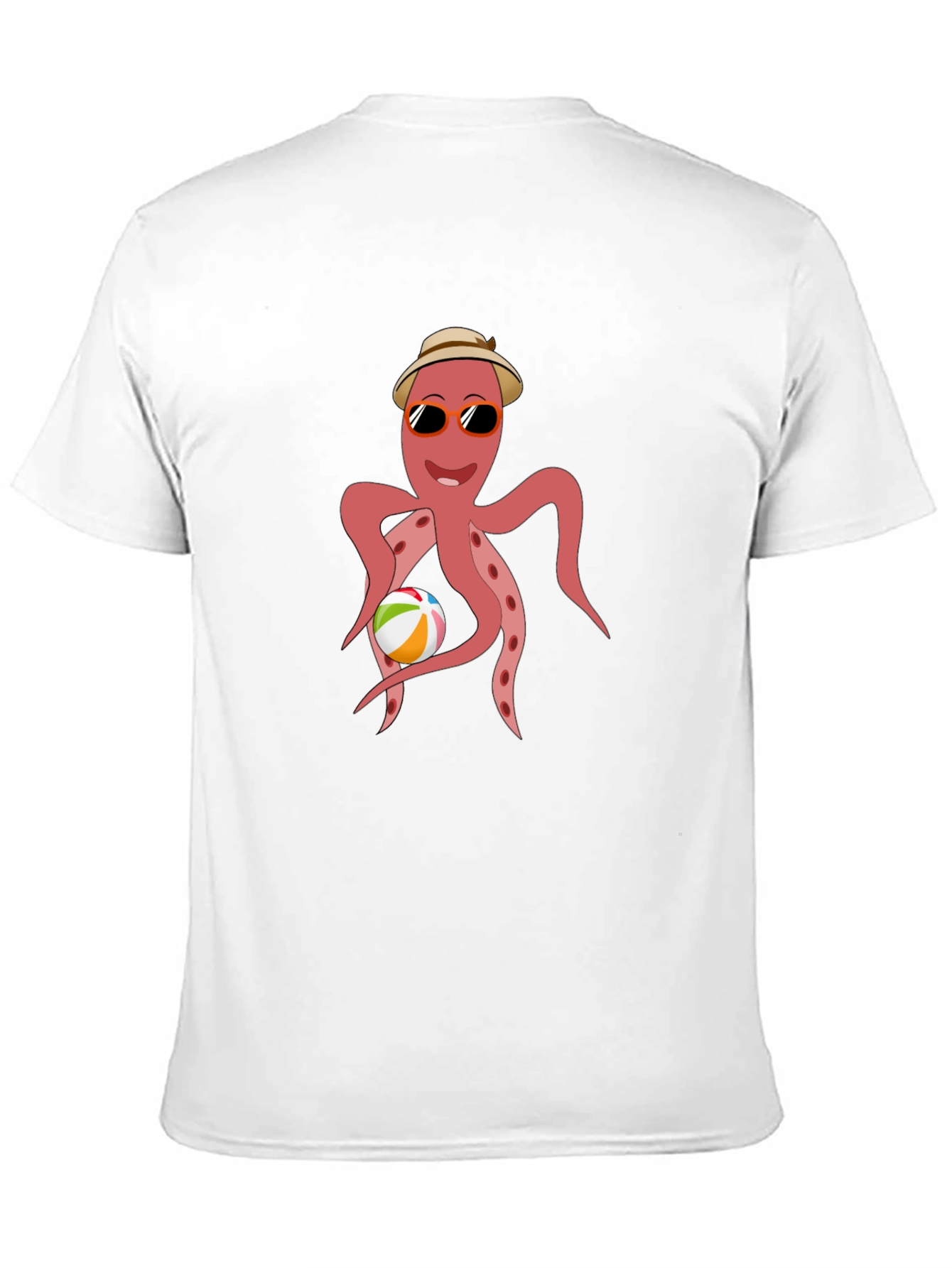 Cool Octopus Graphic Tee - Summer Beach Vibes