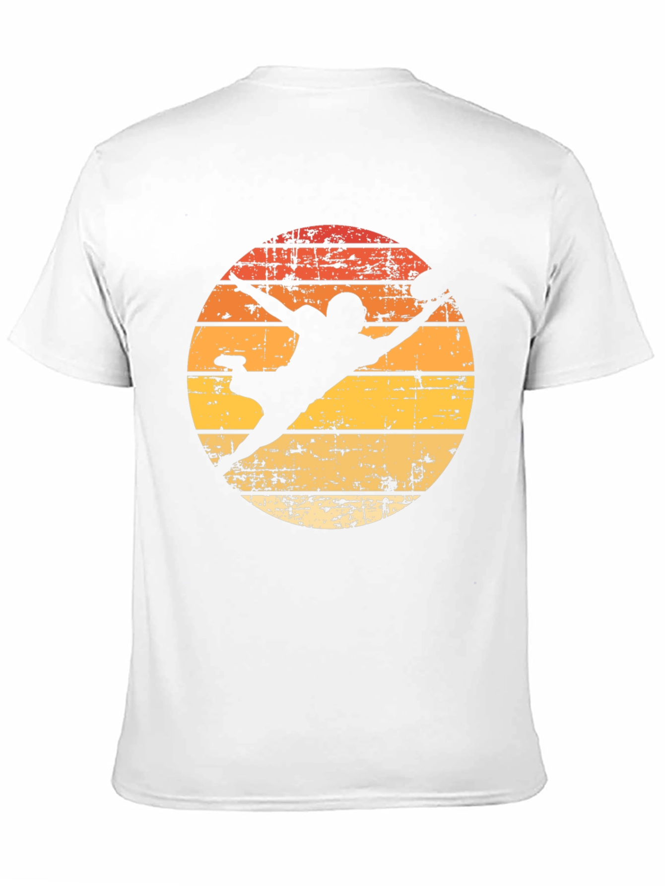 Retro Football Silhouette Graphic T-Shirt