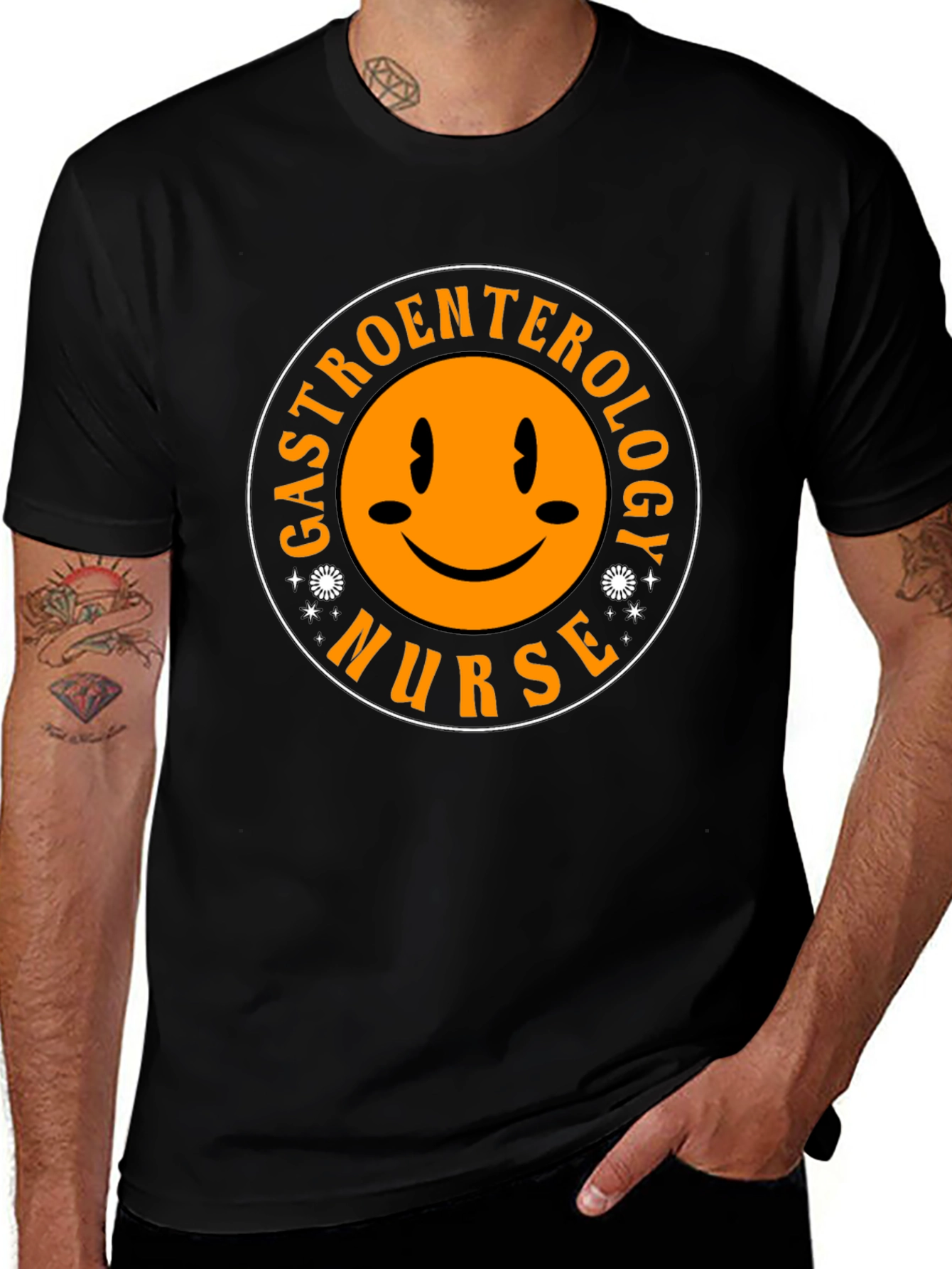 Gastroenterology Nurse Smiley Face T-Shirt