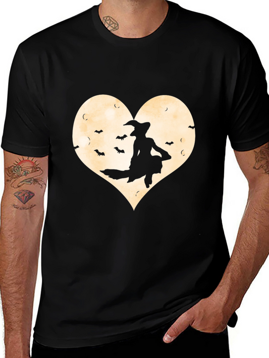Witch Heart Graphic Tee - Halloween Shirt