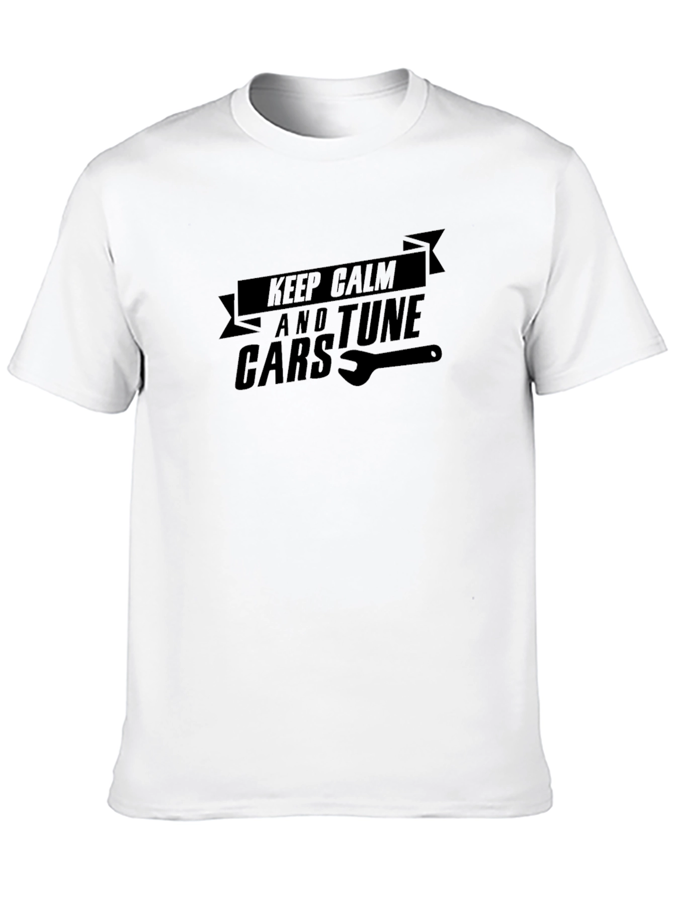 Keep Calm and Tune Cars Black T-Shirt
