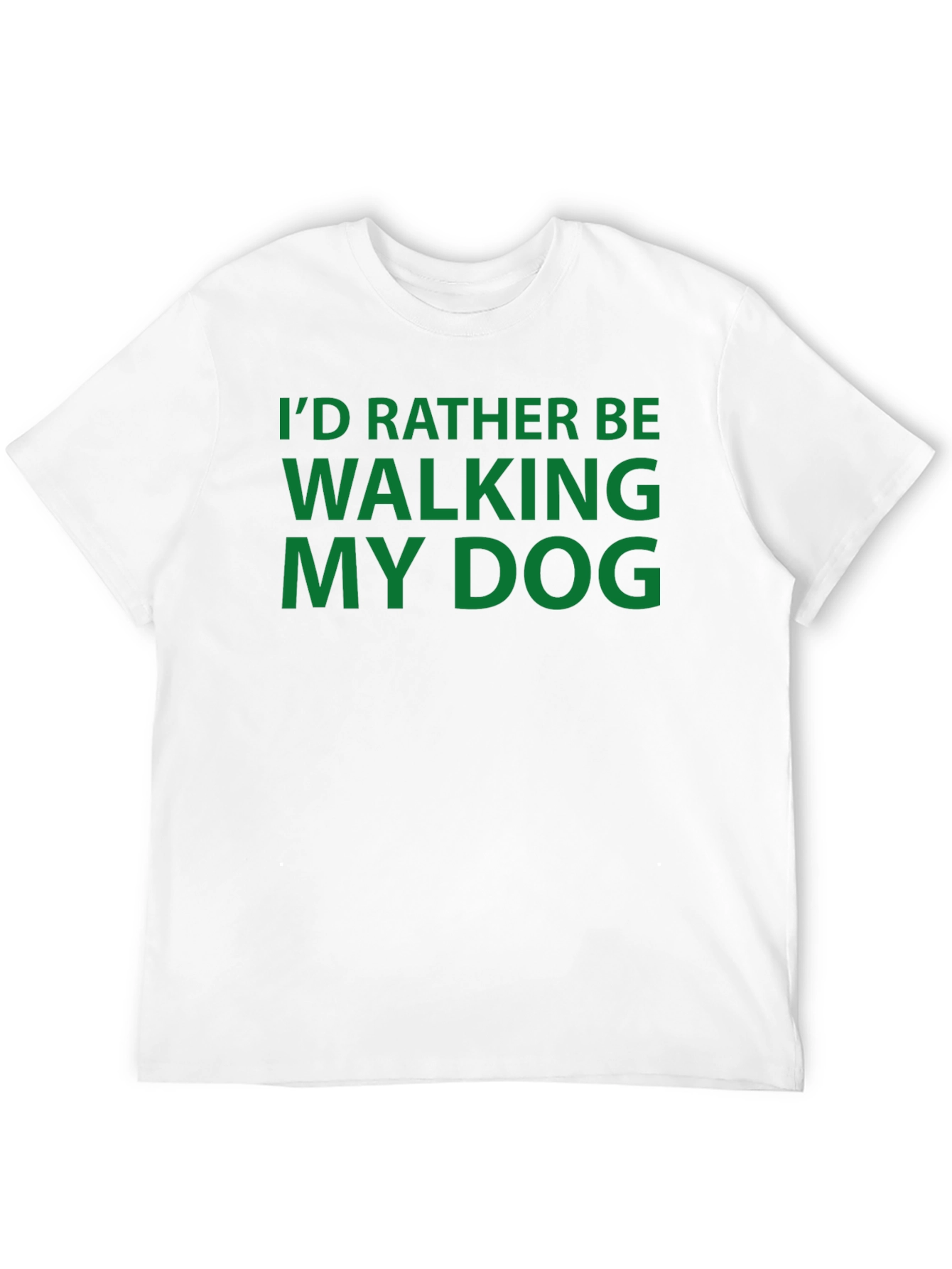 Walking My Dog T-Shirt - Comfortable Black Tee