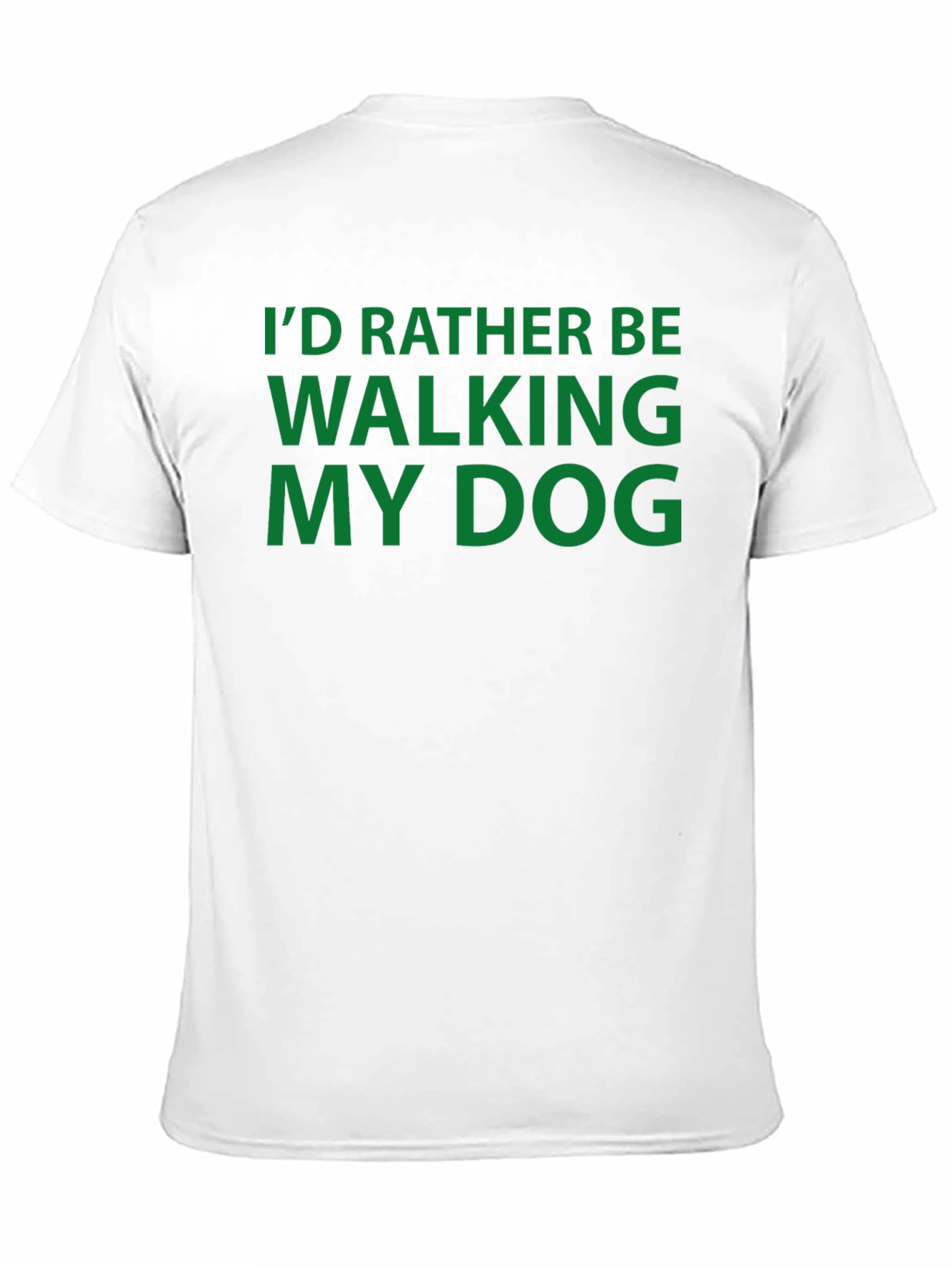 Walking My Dog T-Shirt - Comfortable Black Tee