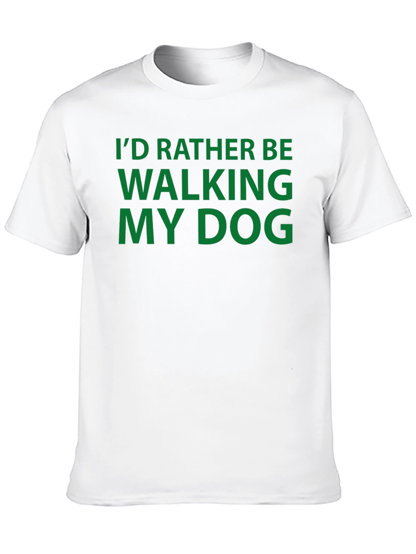 Walking My Dog T-Shirt - Comfortable Black Tee