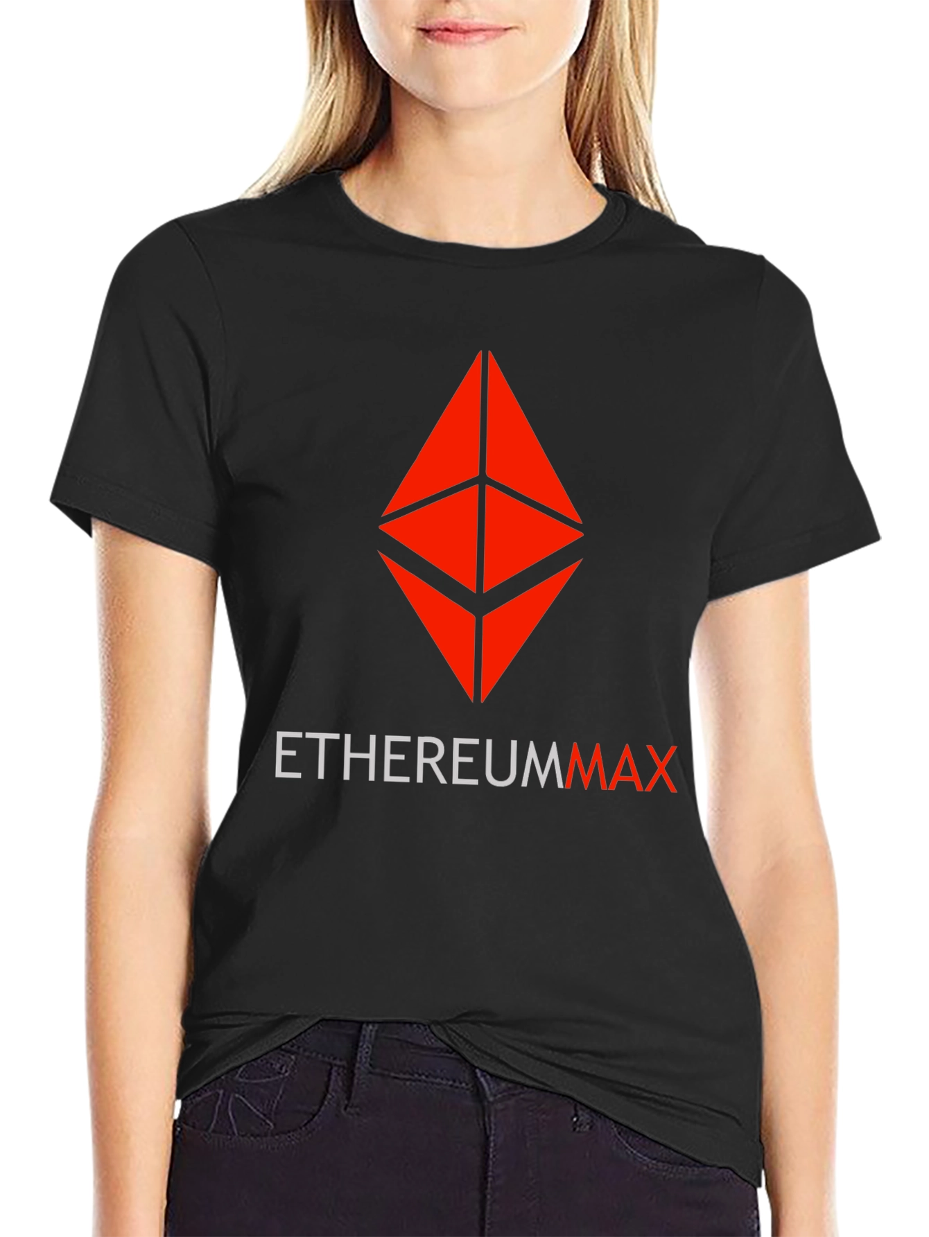 EthereumMax Graphic T-Shirt - Black Crypto Tee
