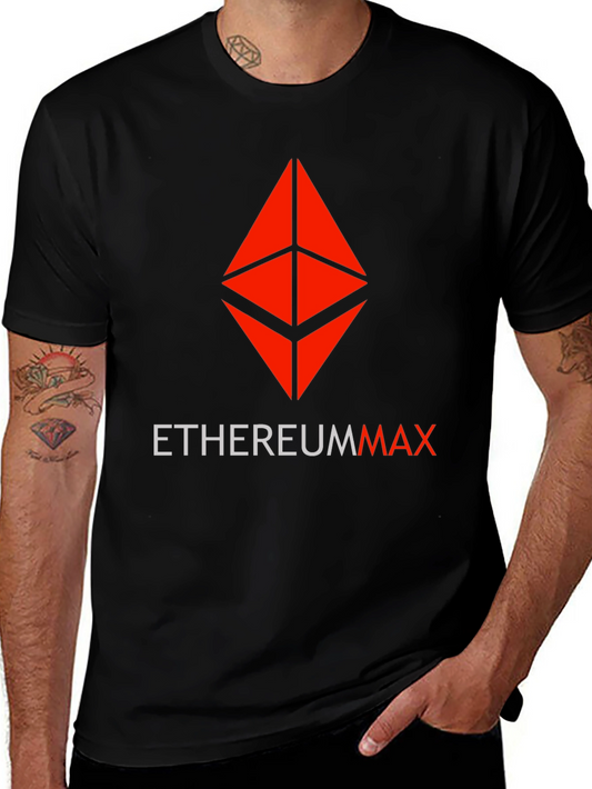 EthereumMax Graphic T-Shirt - Black Crypto Tee