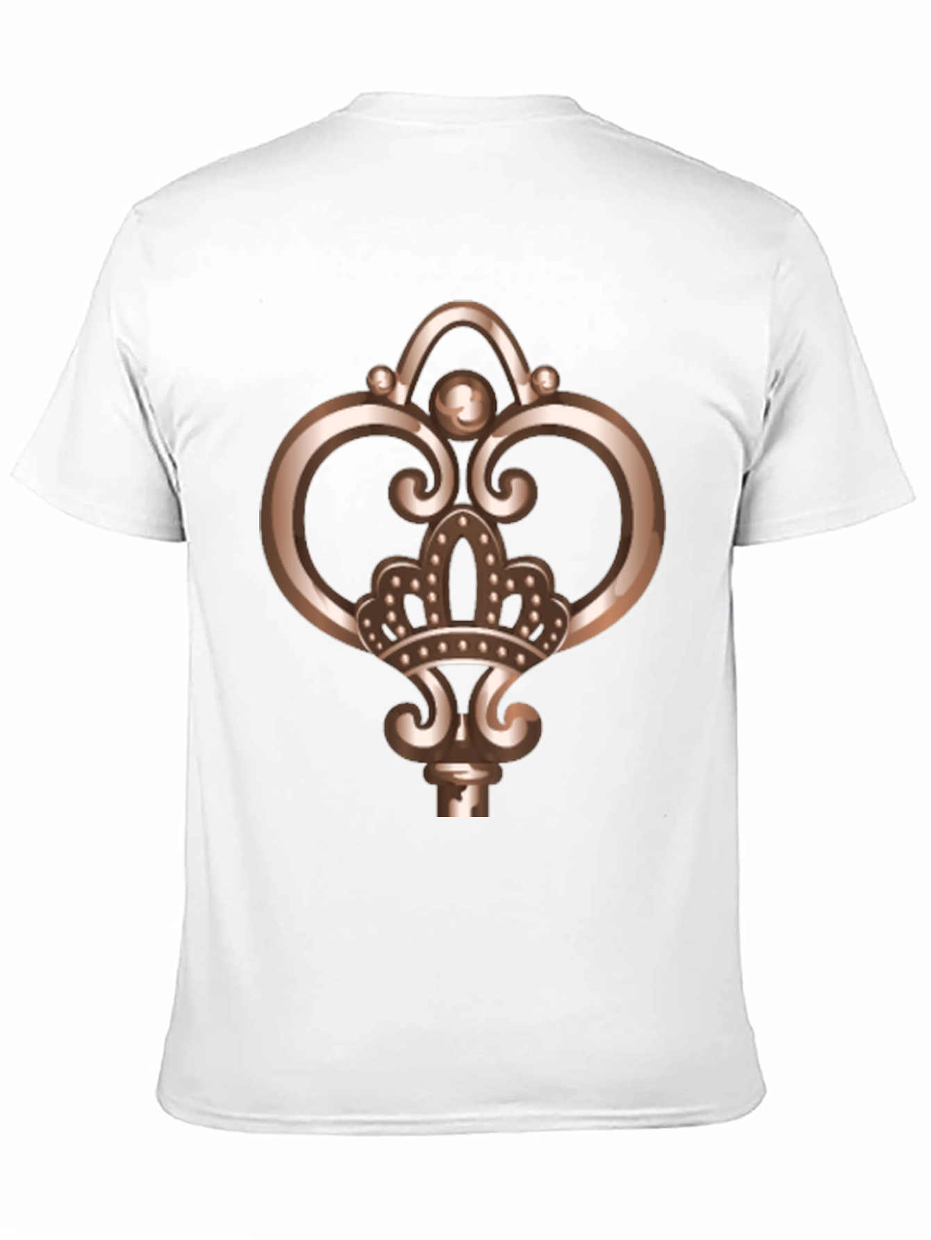 Royal Key Graphic Tee - Black Cotton Comfort