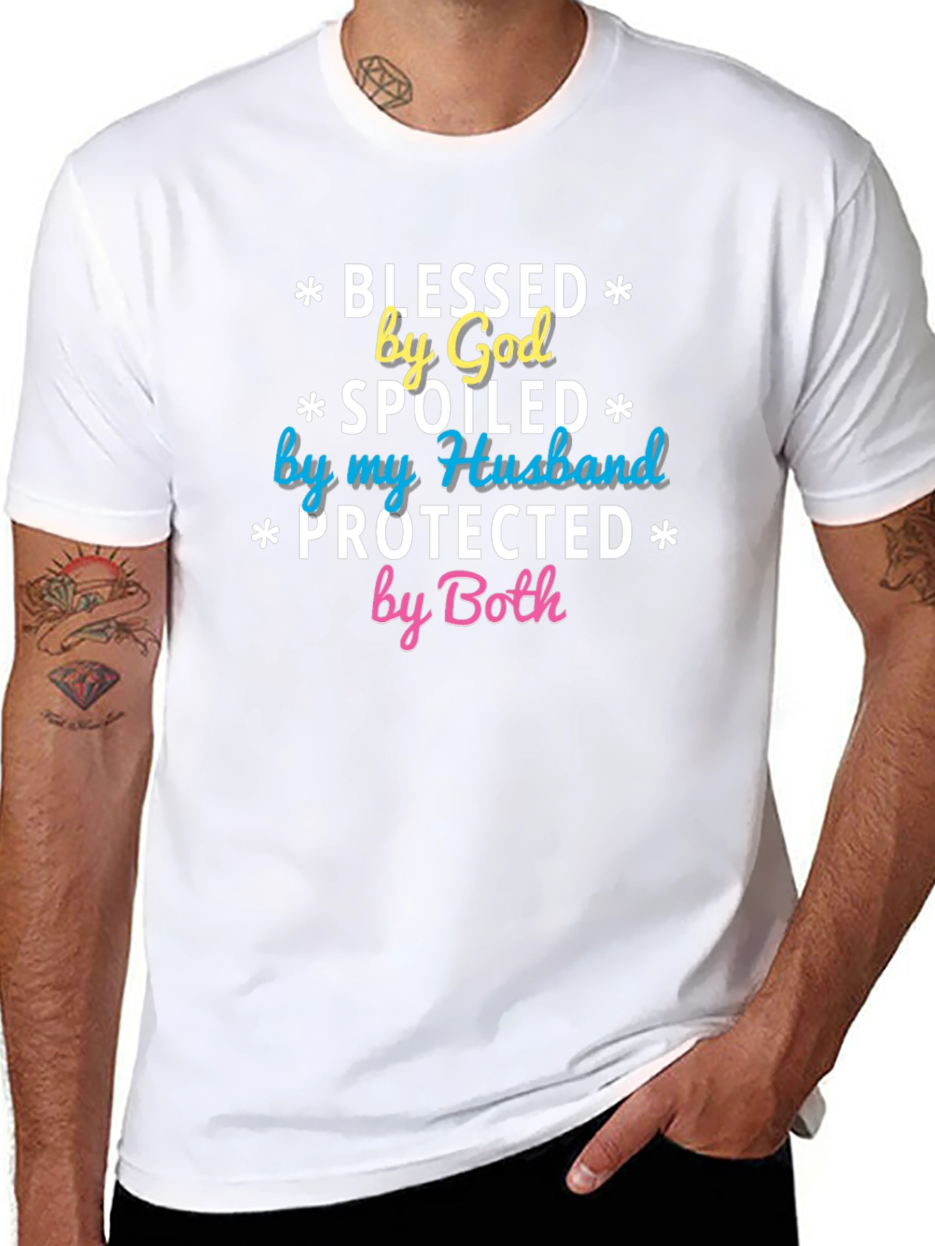 Blessed Spoiled Protected Novelty Graphic T-Shirt