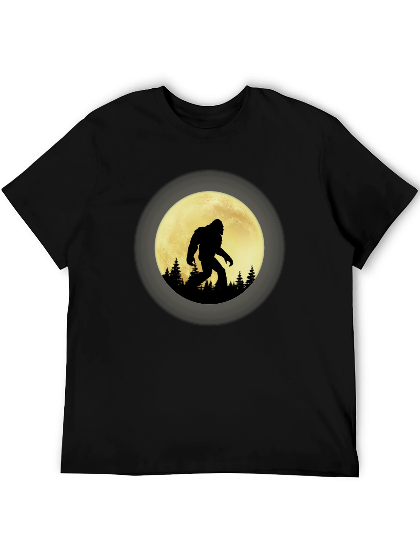 Bigfoot Moon Silhouette Graphic Tee