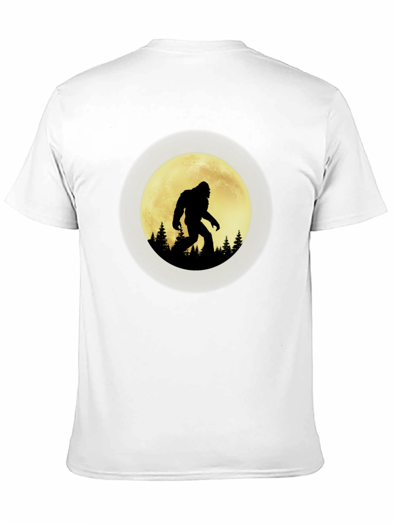 Bigfoot Moon Silhouette Graphic Tee