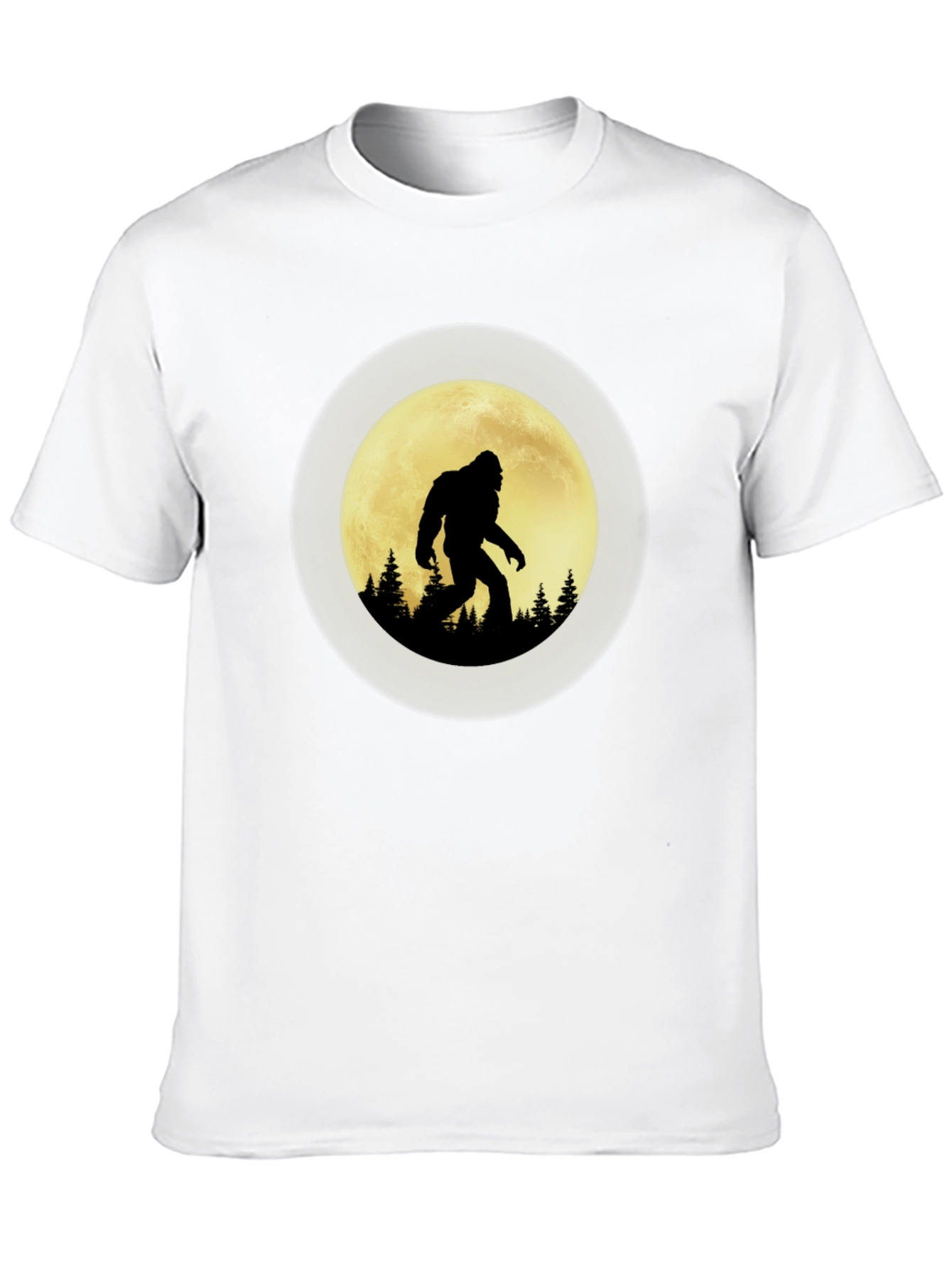 Bigfoot Moon Silhouette Graphic Tee