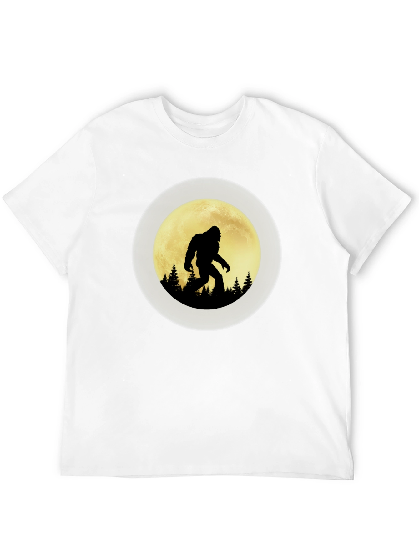 Bigfoot Moon Silhouette Graphic Tee