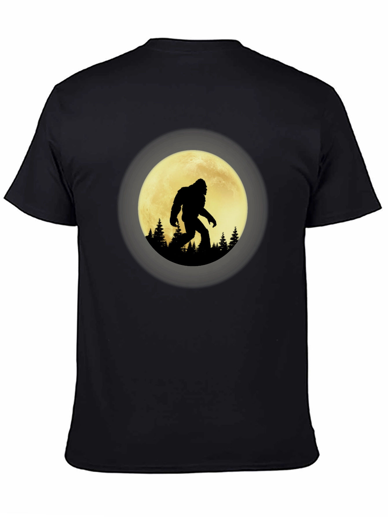 Bigfoot Moon Silhouette Graphic Tee
