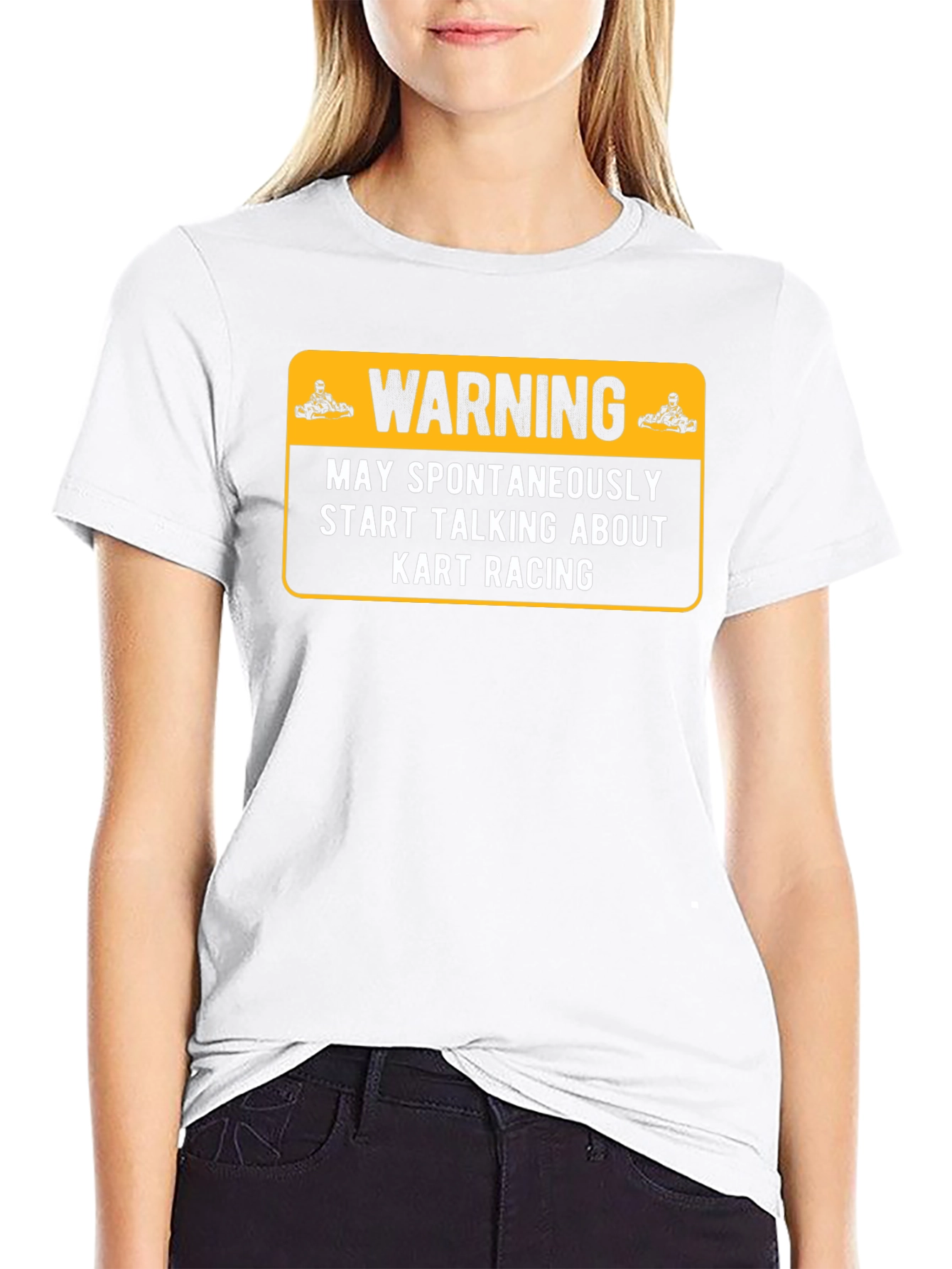 Kart Racing Warning T-Shirt
