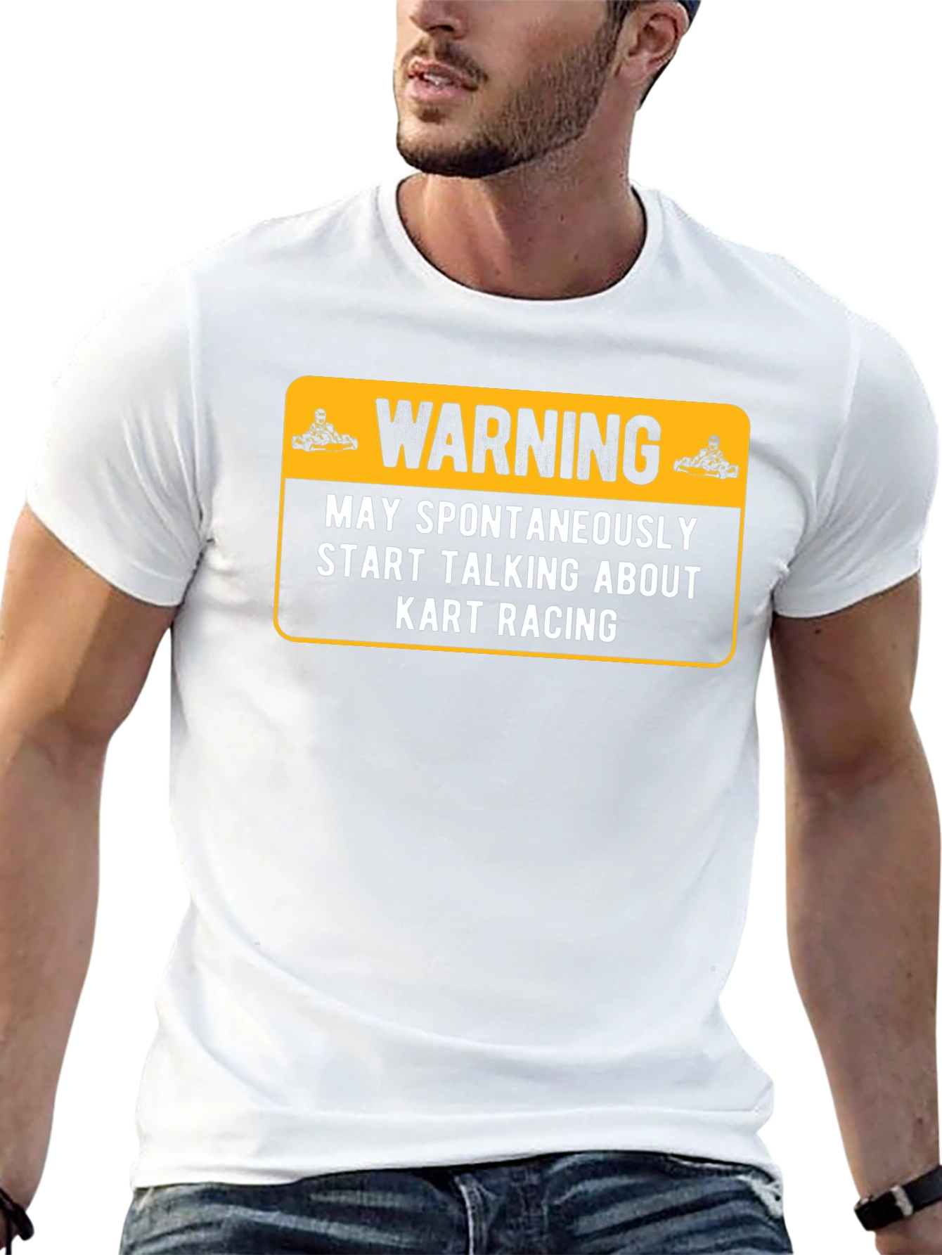 Kart Racing Warning T-Shirt
