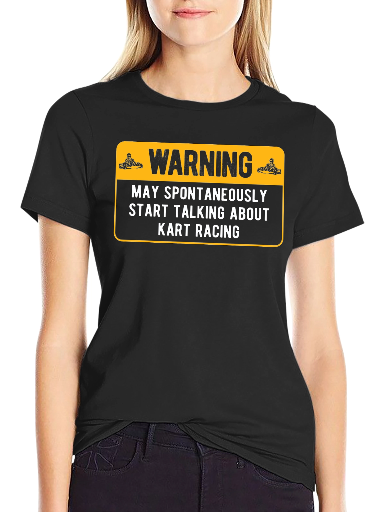 Kart Racing Warning T-Shirt