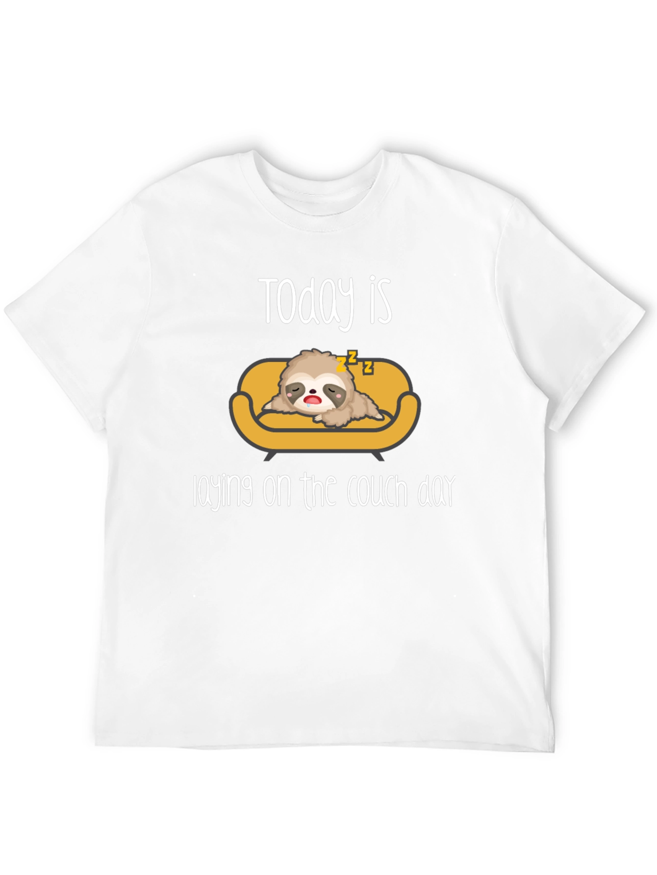 Lazy Sloth Laying on Couch T-Shirt
