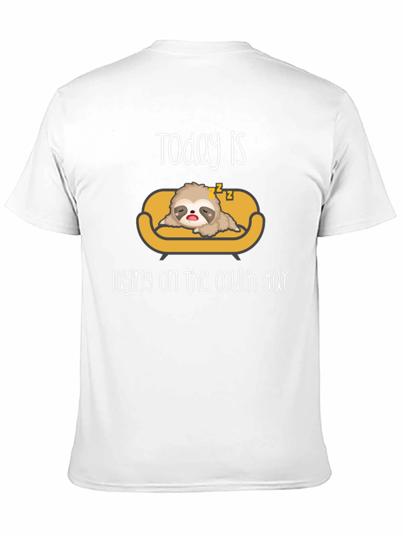 Lazy Sloth Laying on Couch T-Shirt