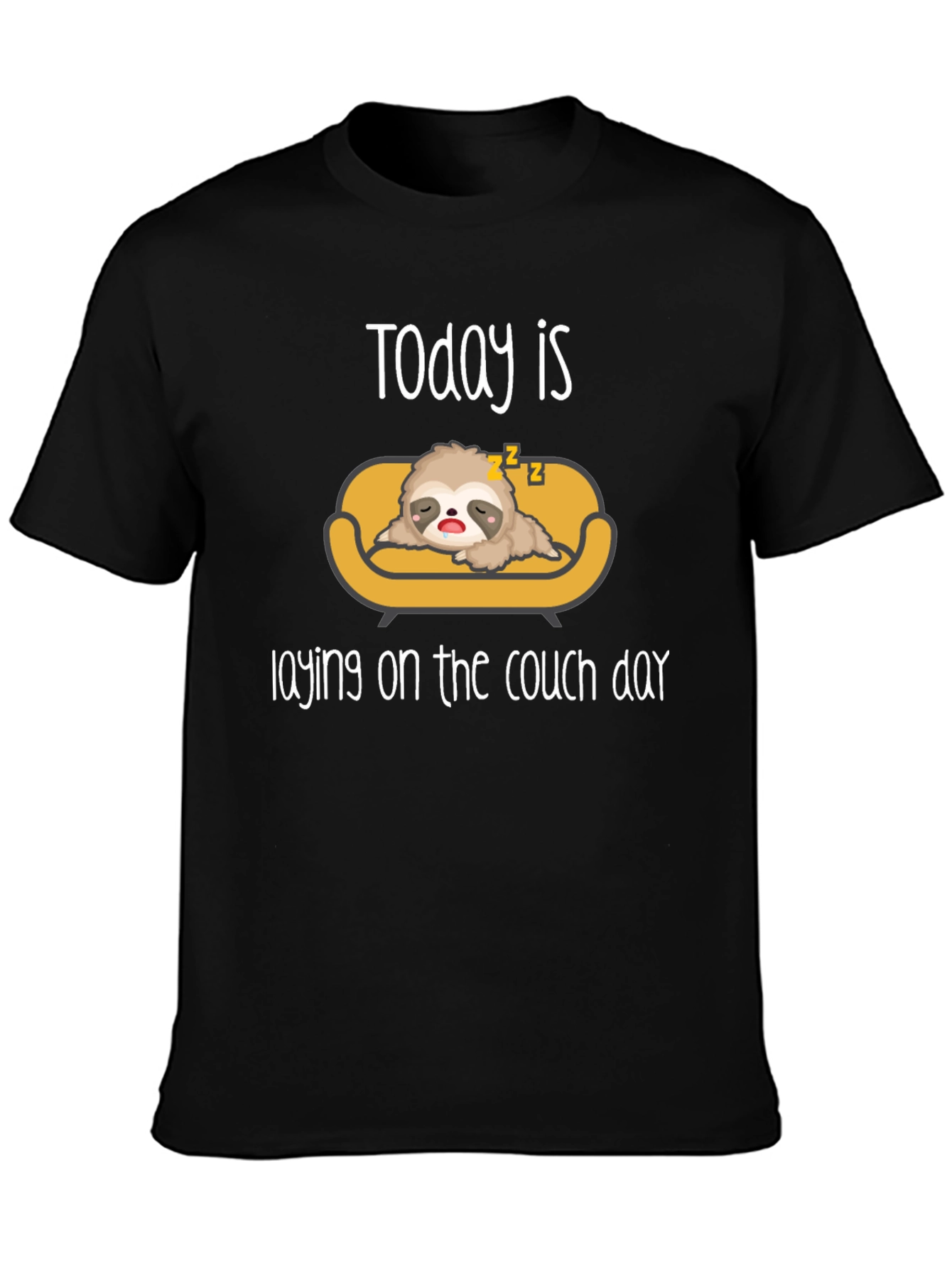 Lazy Sloth Laying on Couch T-Shirt