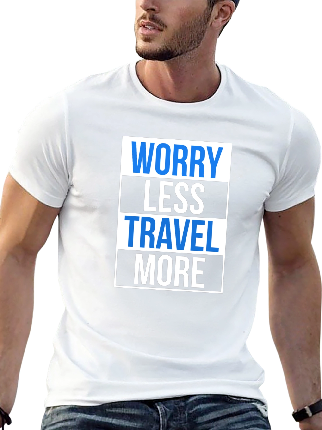 Worry Less Travel More Graphic T-Shirt