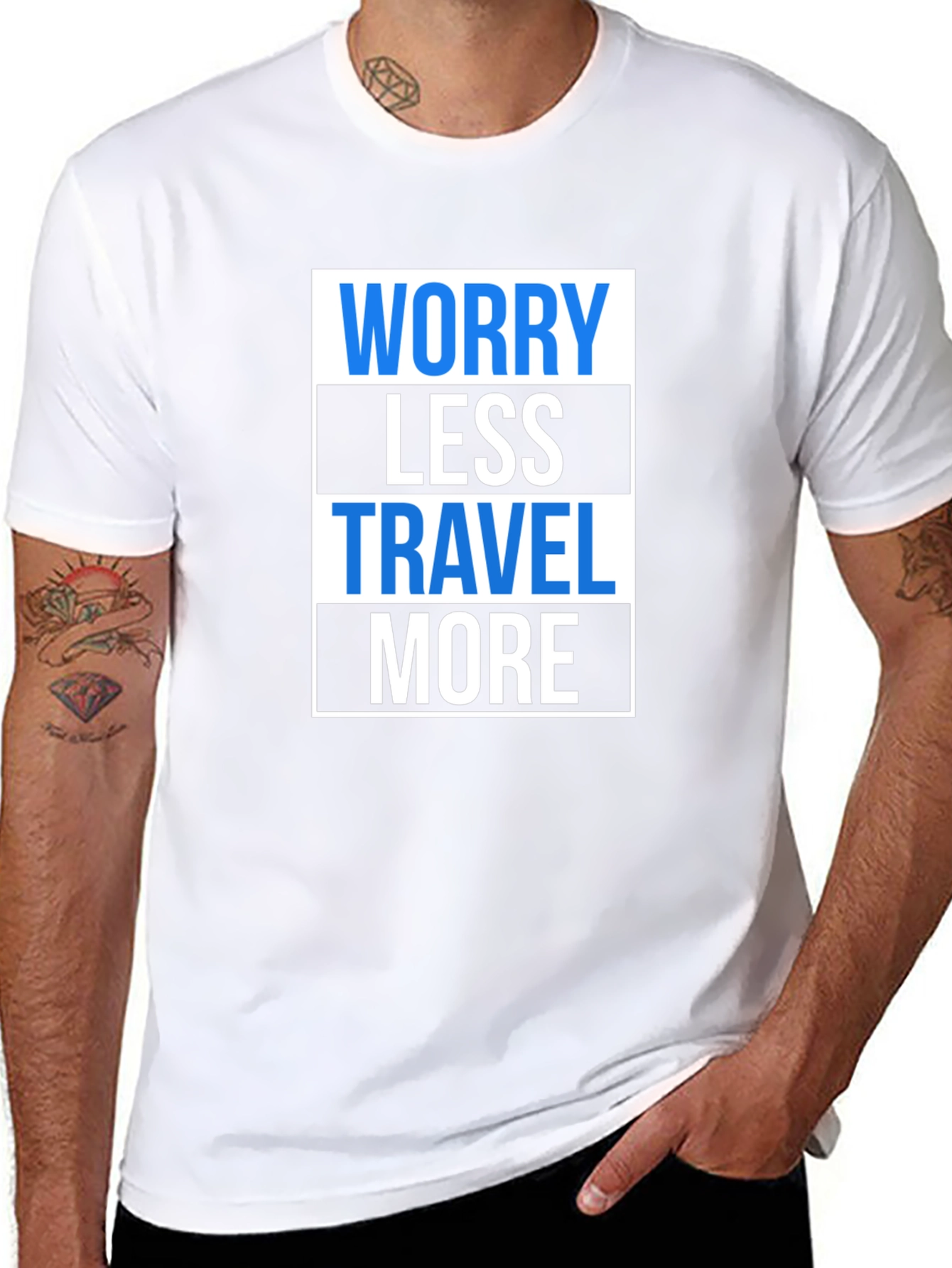 Worry Less Travel More Graphic T-Shirt