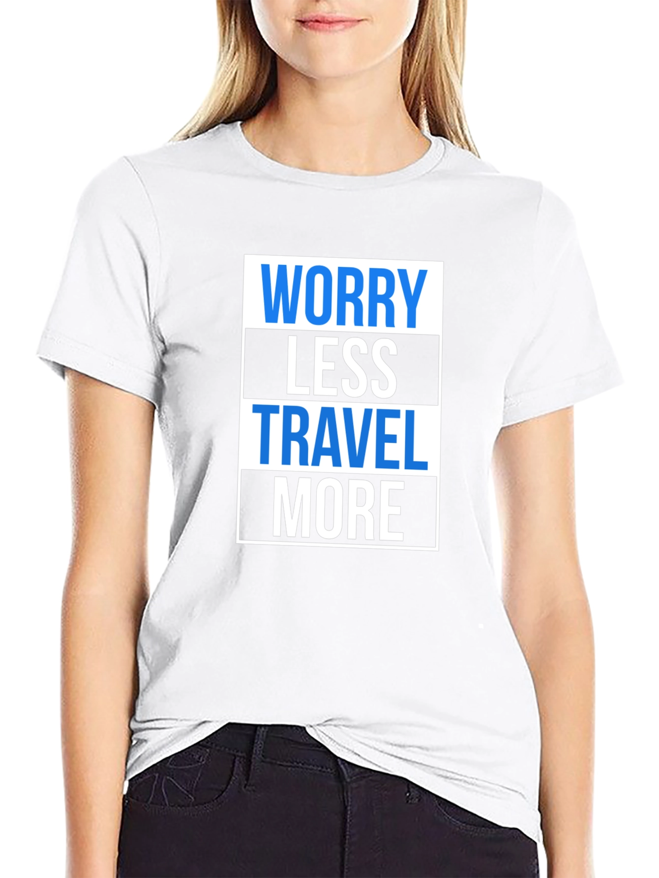 Worry Less Travel More Graphic T-Shirt