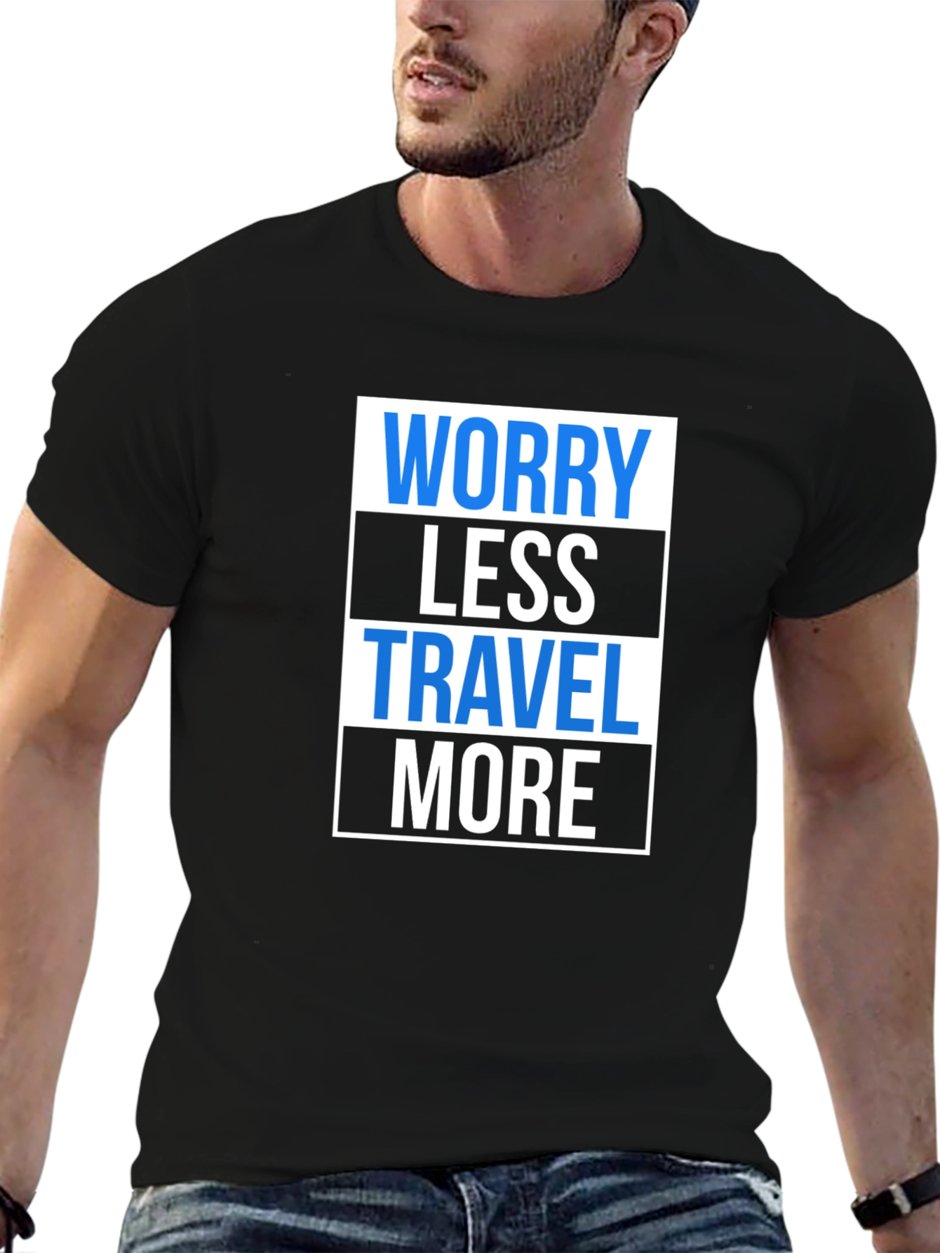 Worry Less Travel More Graphic T-Shirt