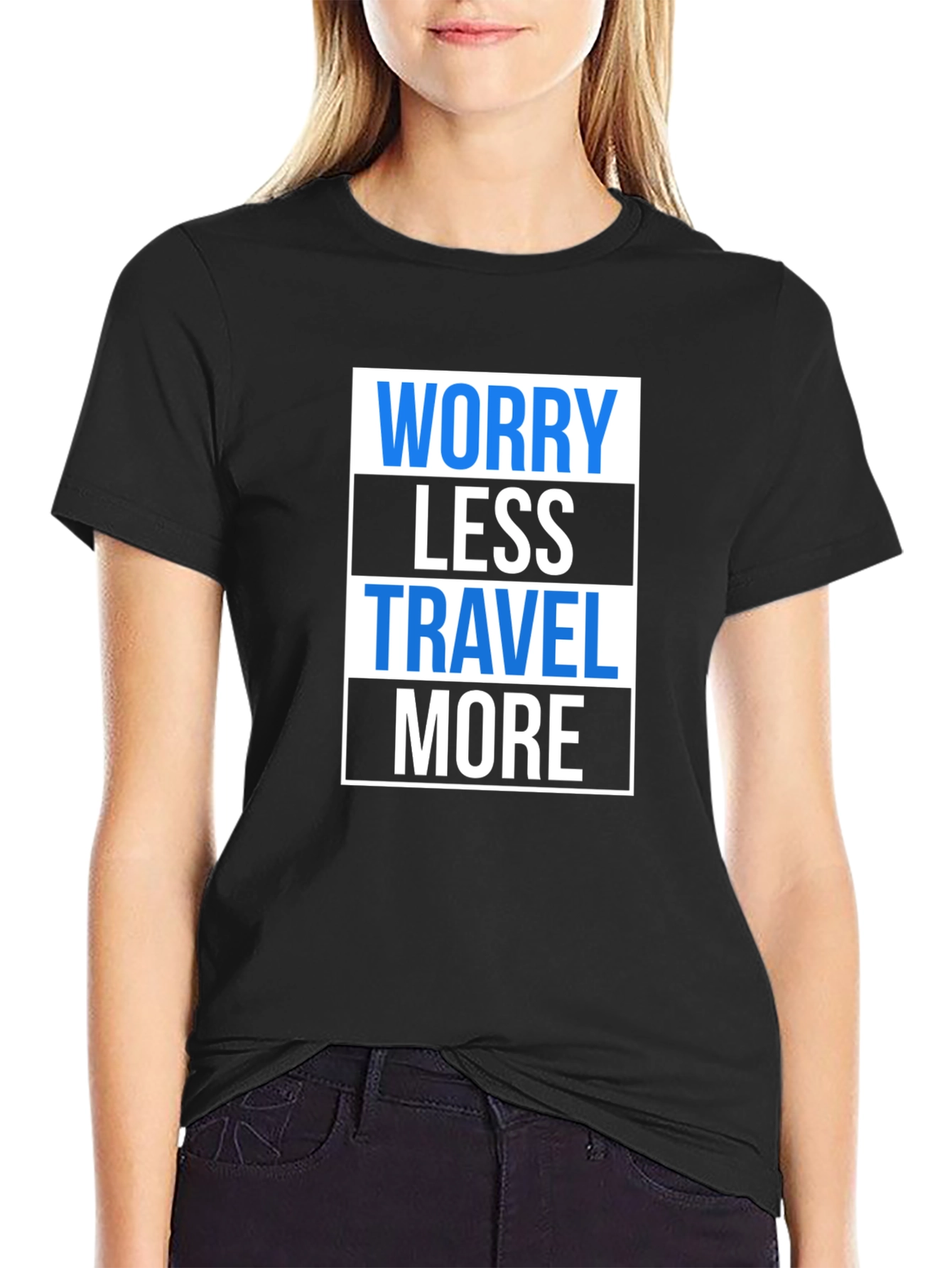 Worry Less Travel More Graphic T-Shirt
