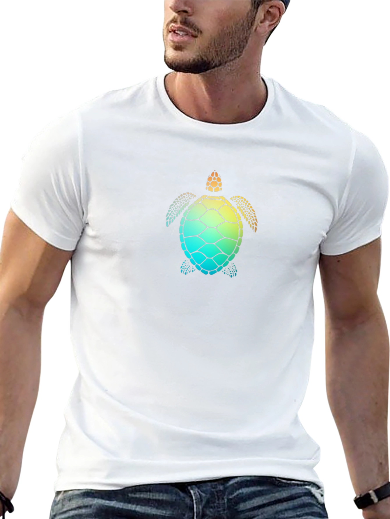 Sea Turtle Graphic Tee - Mens Black T-Shirt