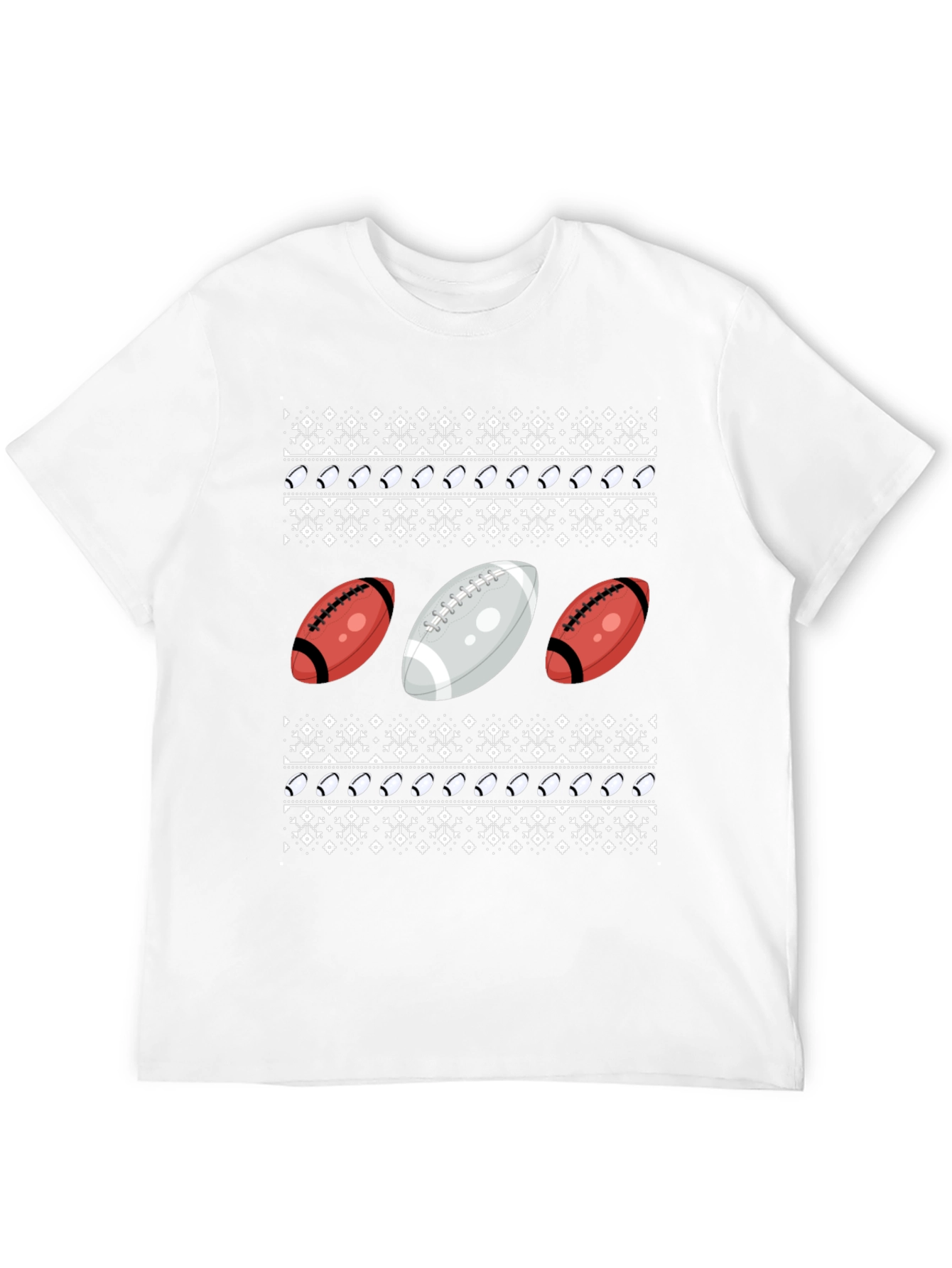 Football Ugly Christmas Sweater T-Shirt