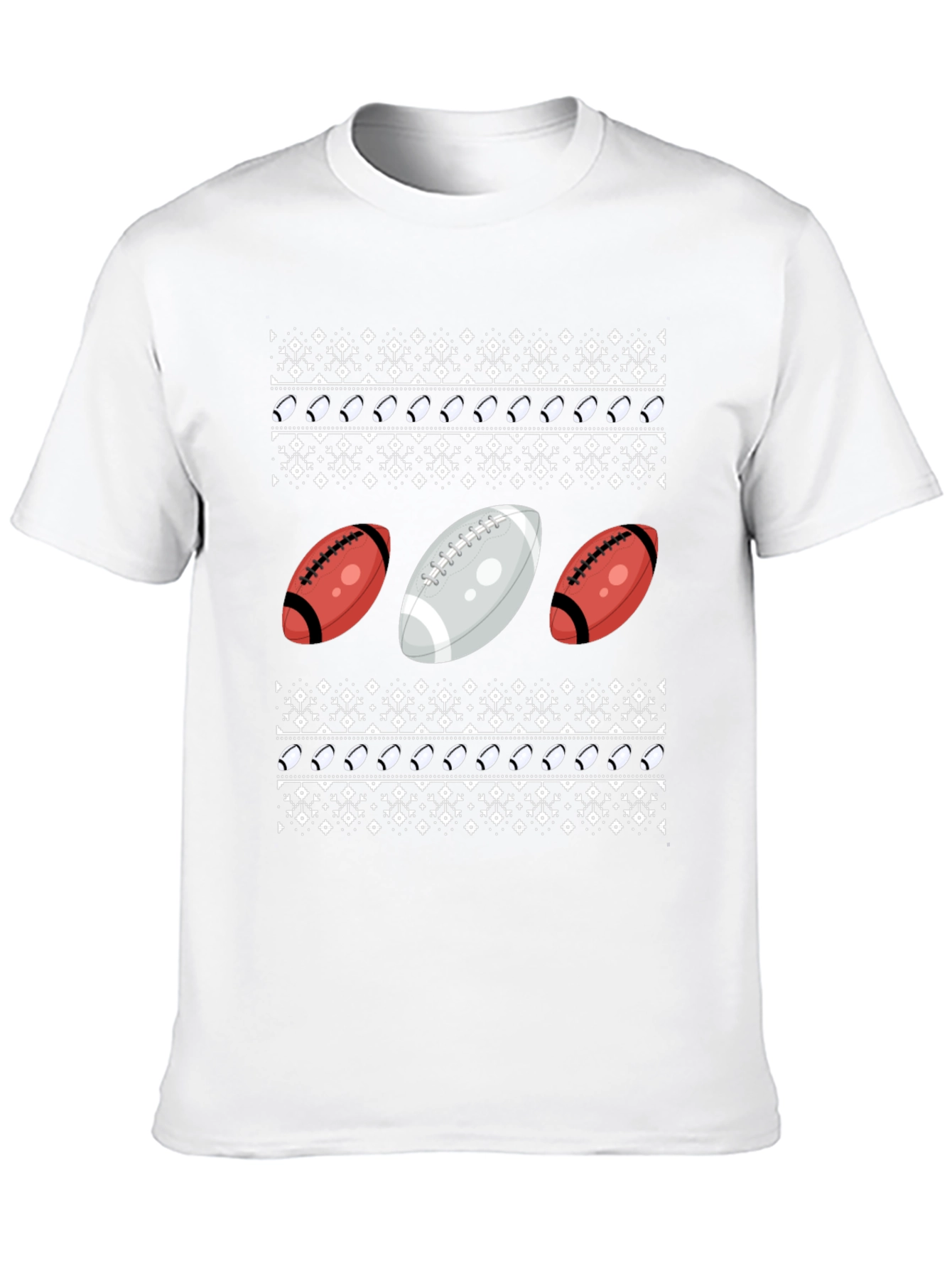 Football Ugly Christmas Sweater T-Shirt