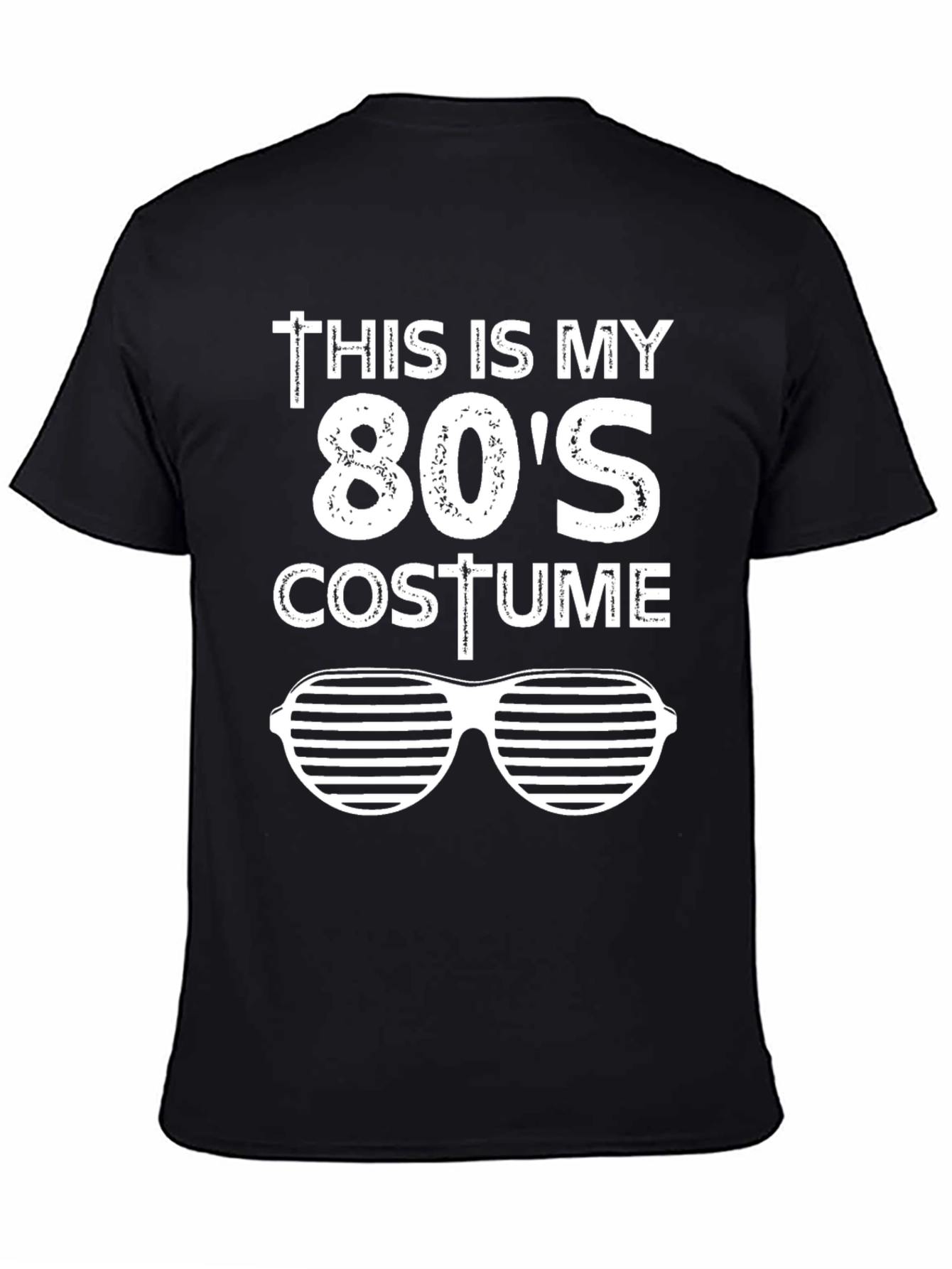 80s Costume T-Shirt - Black