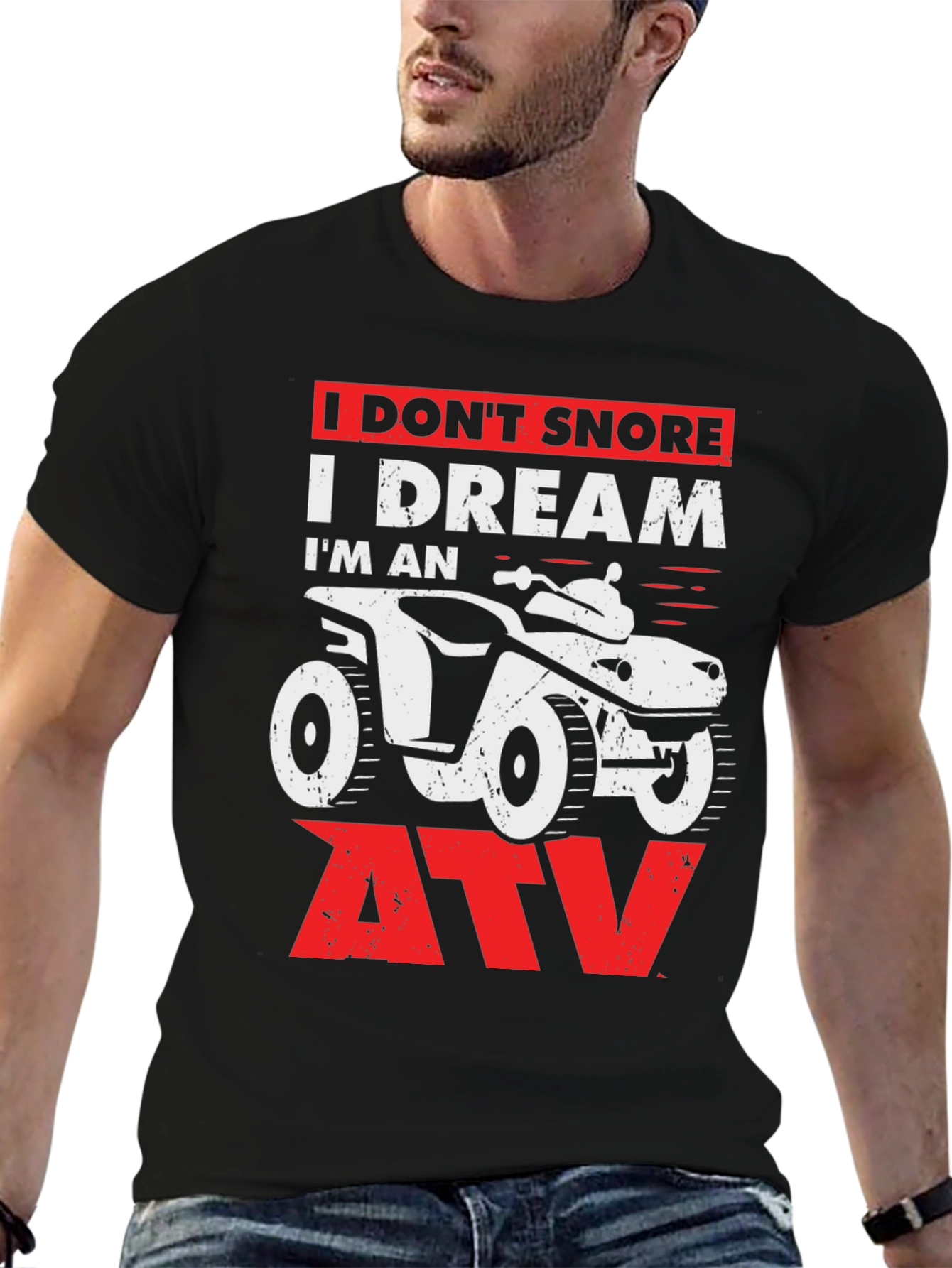 Funny ATV Dream Black T-Shirt