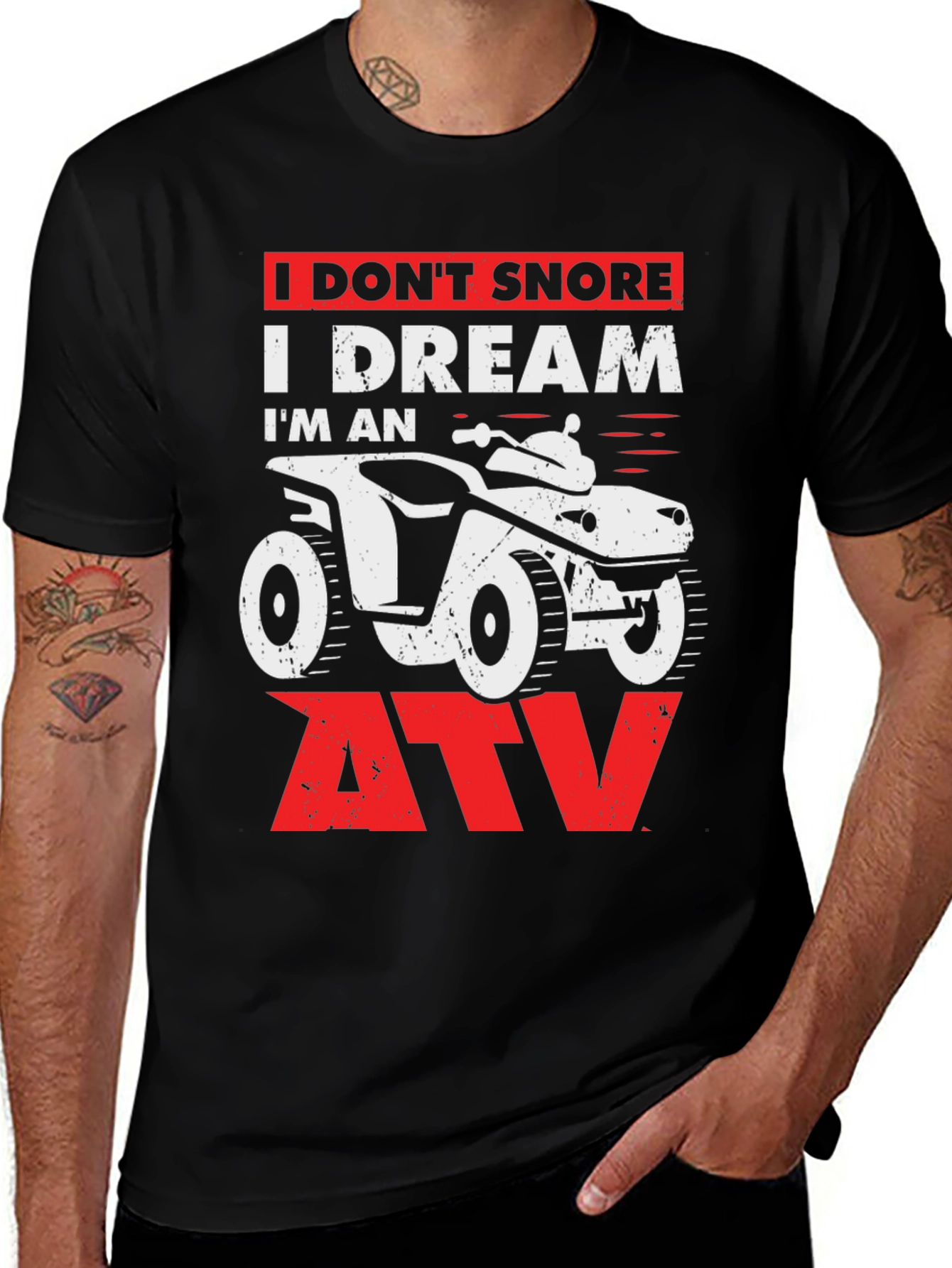 Funny ATV Dream Black T-Shirt