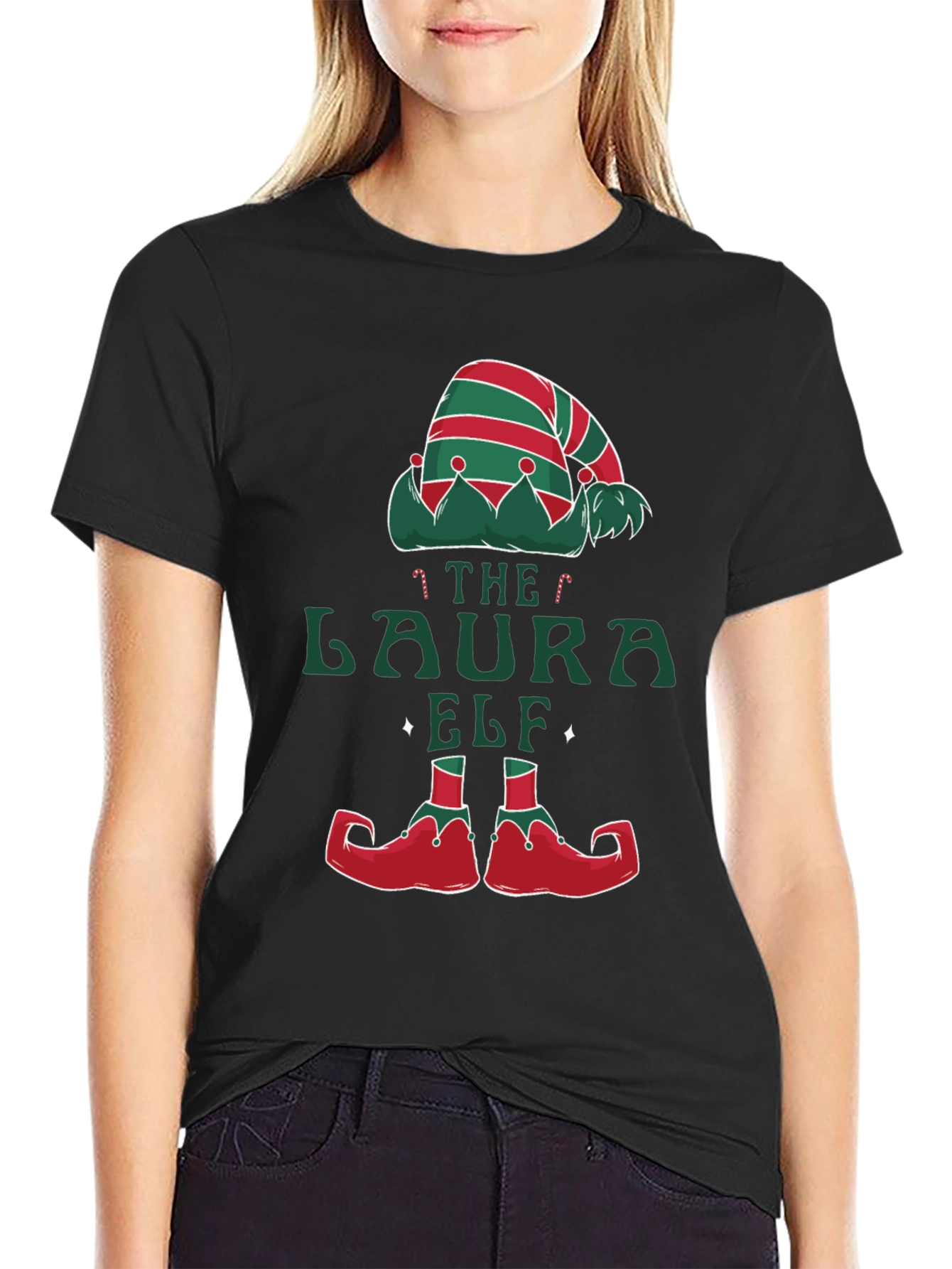 The Laura Elf Christmas T-Shirt - Holiday Tee