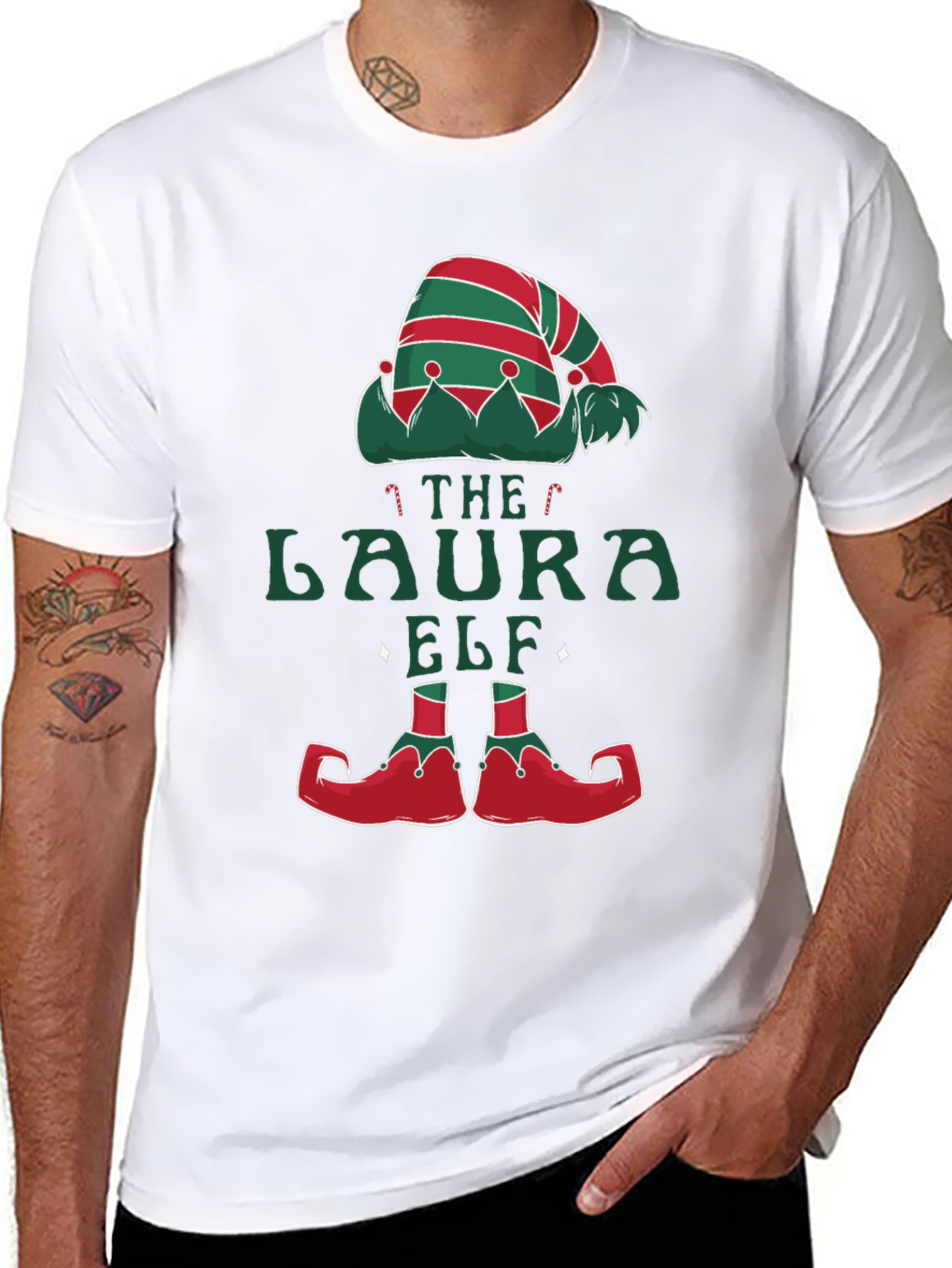The Laura Elf Christmas T-Shirt - Holiday Tee