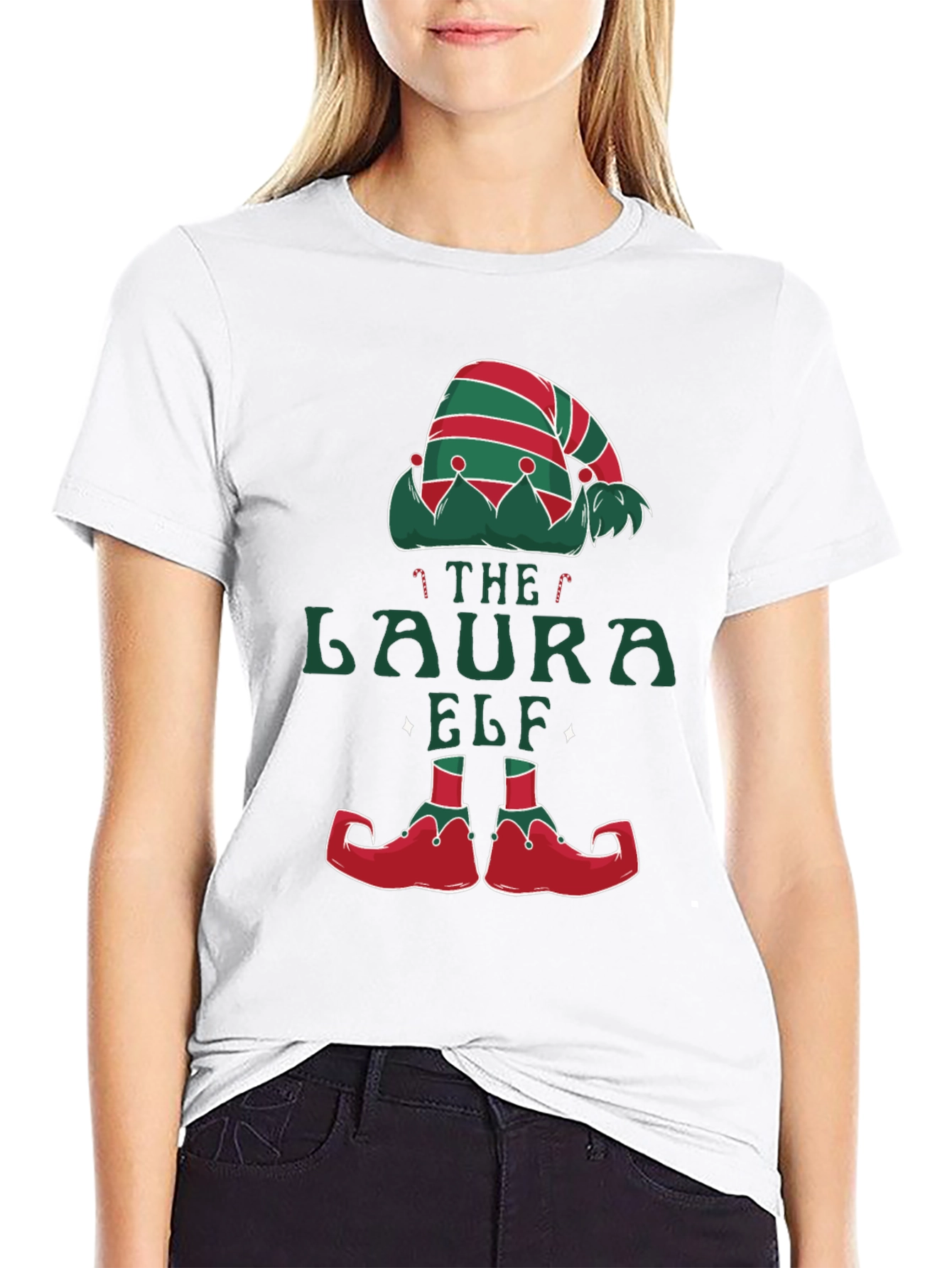 The Laura Elf Christmas T-Shirt - Holiday Tee