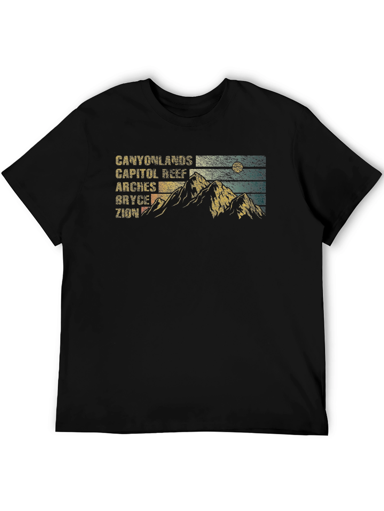 Retro National Park Mountains Graphic T-Shirt