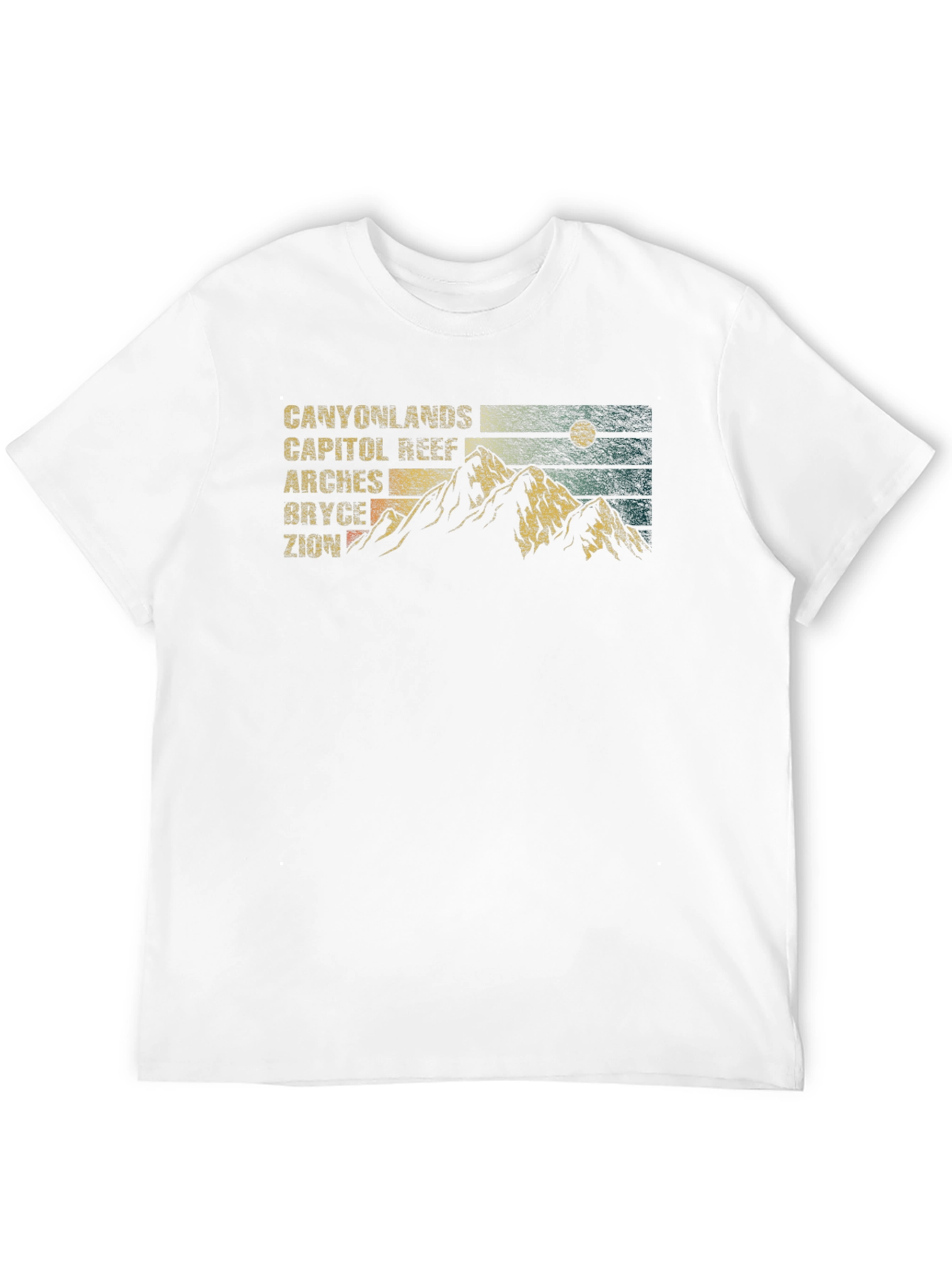 Retro National Park Mountains Graphic T-Shirt